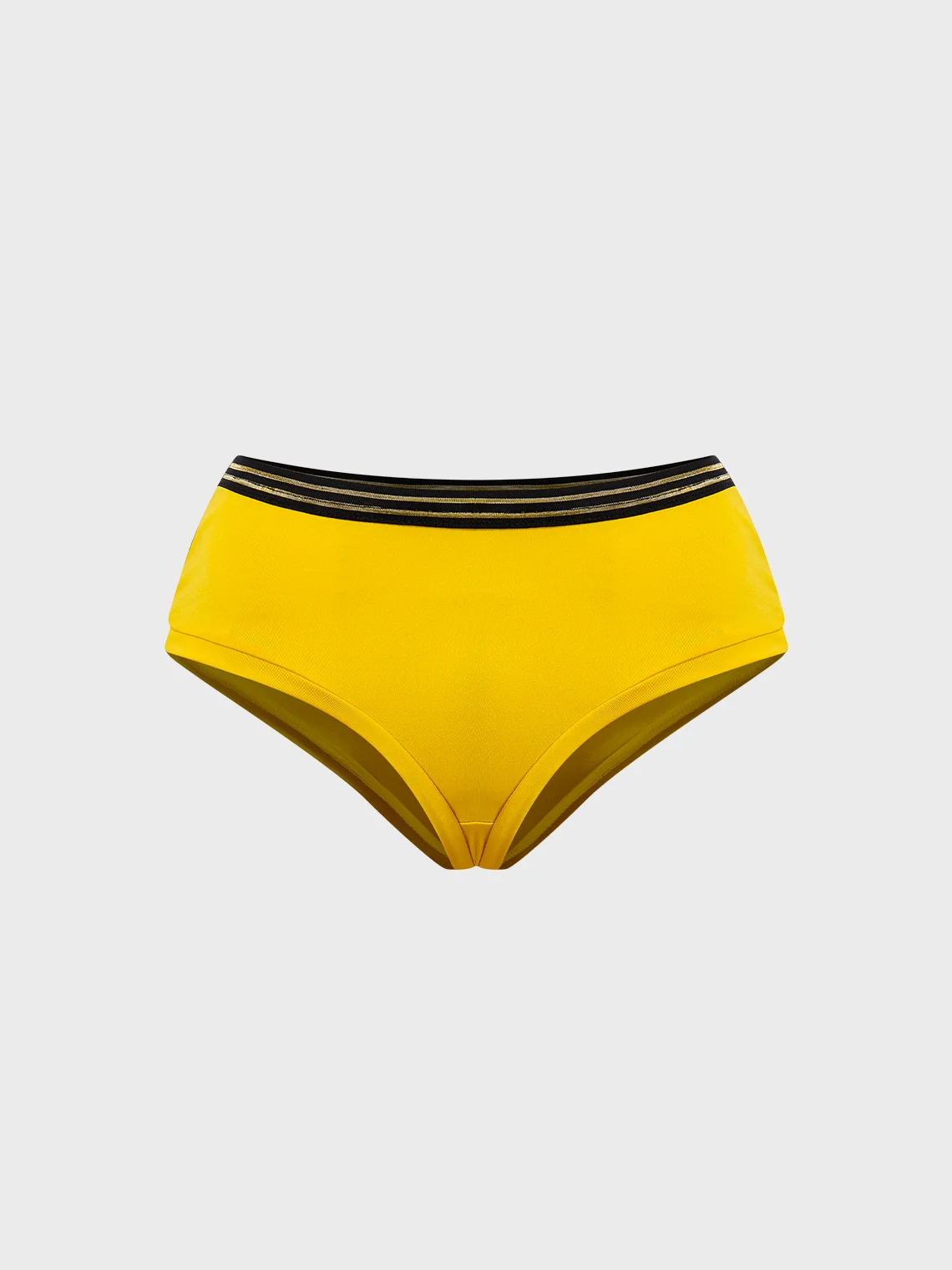 【Final Sale】Y2K Yellow Color Block Bottom Shorts