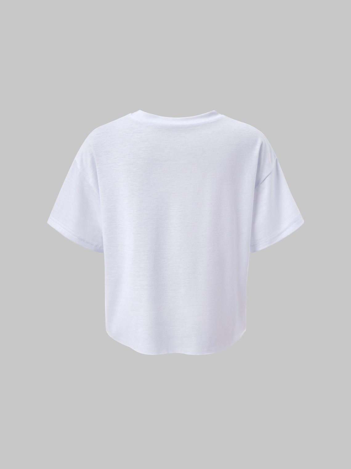 Street White Body Print Top T-Shirt