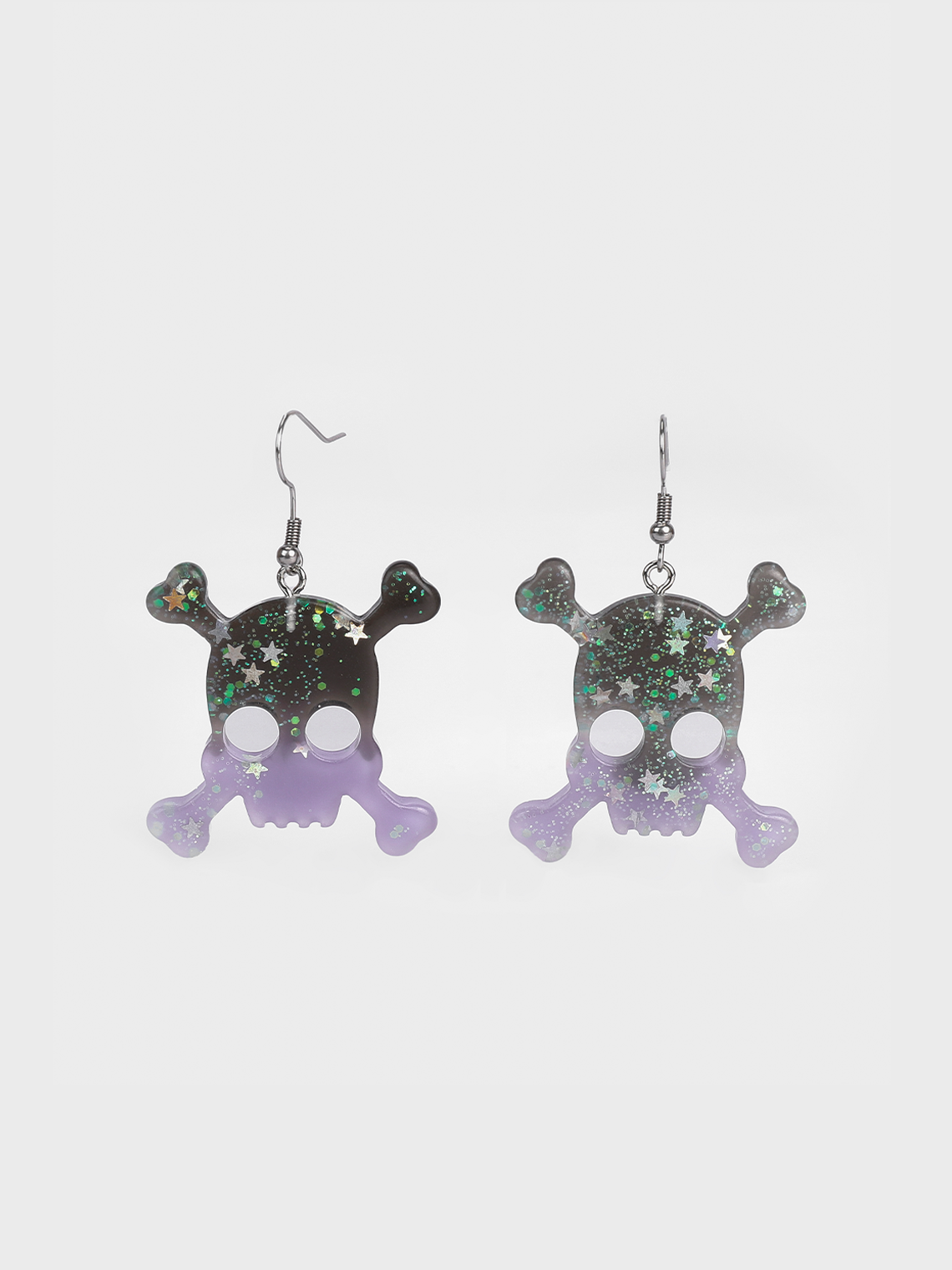 Punk Purple Accessory Earrings