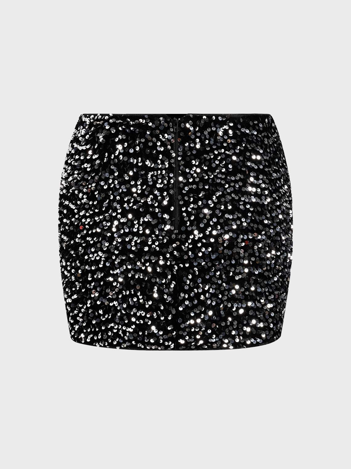 【Final Sale】Y2k Black Sequins Bottom Skirt