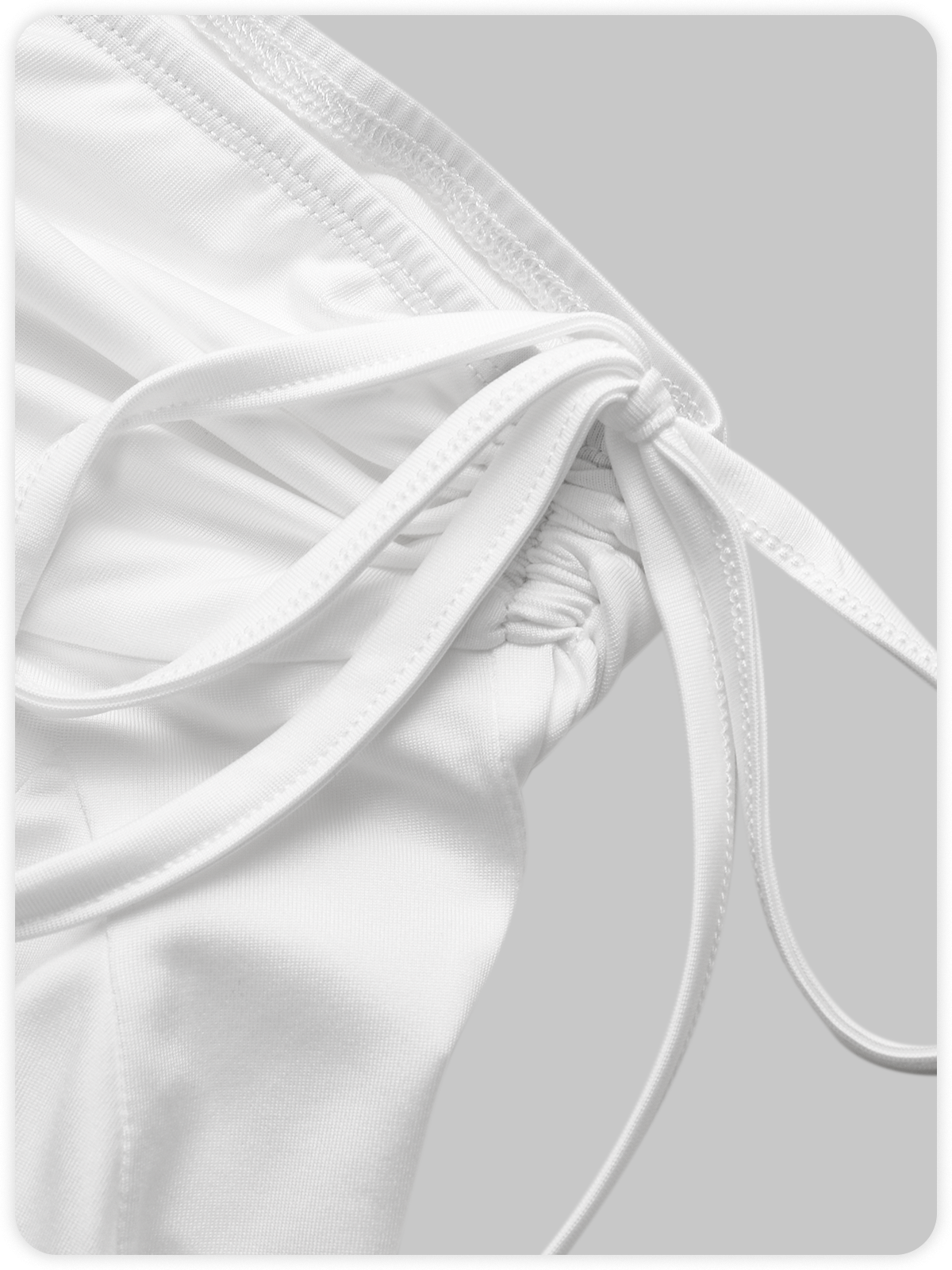 Y2k Balletcore White Pleated Asymmetrical design Wrinkled Bottom Skirt