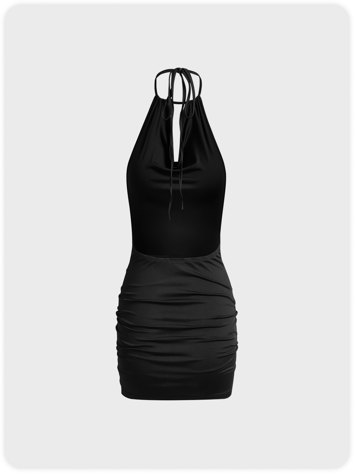 【Final Sale】Y2k Black Backless Dress Mini Dress | kollyy