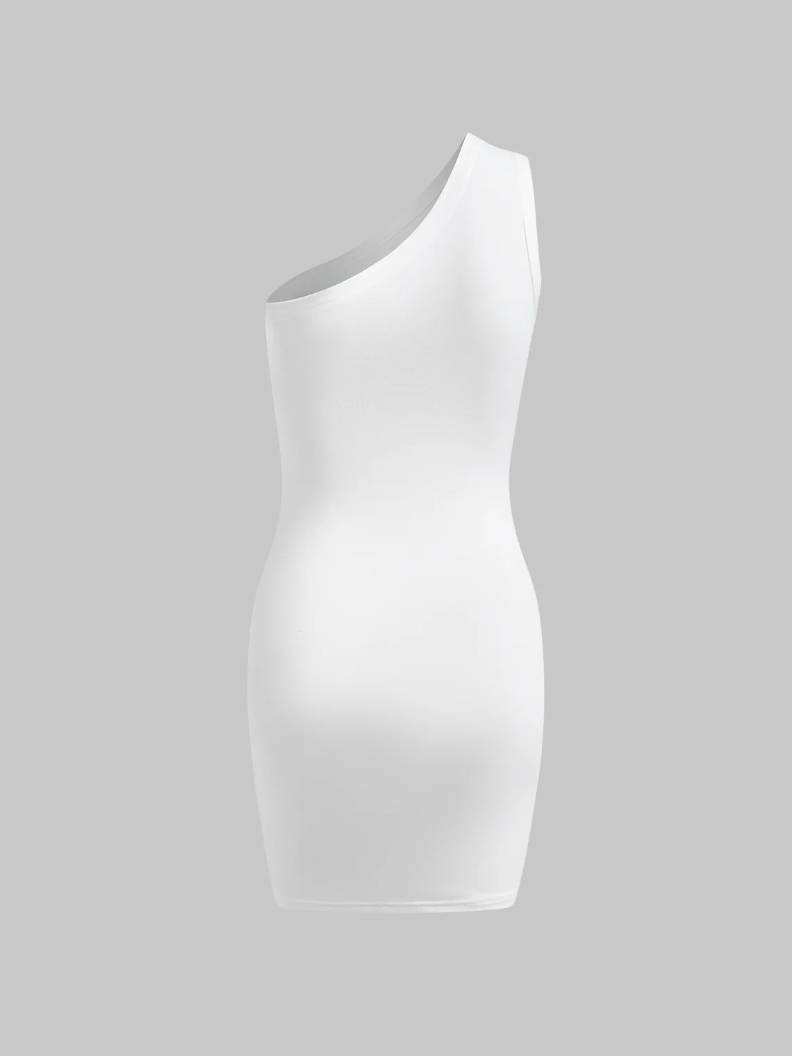 【Final Sale】Street White Asymmetrical design Letter Dress Mini Dress