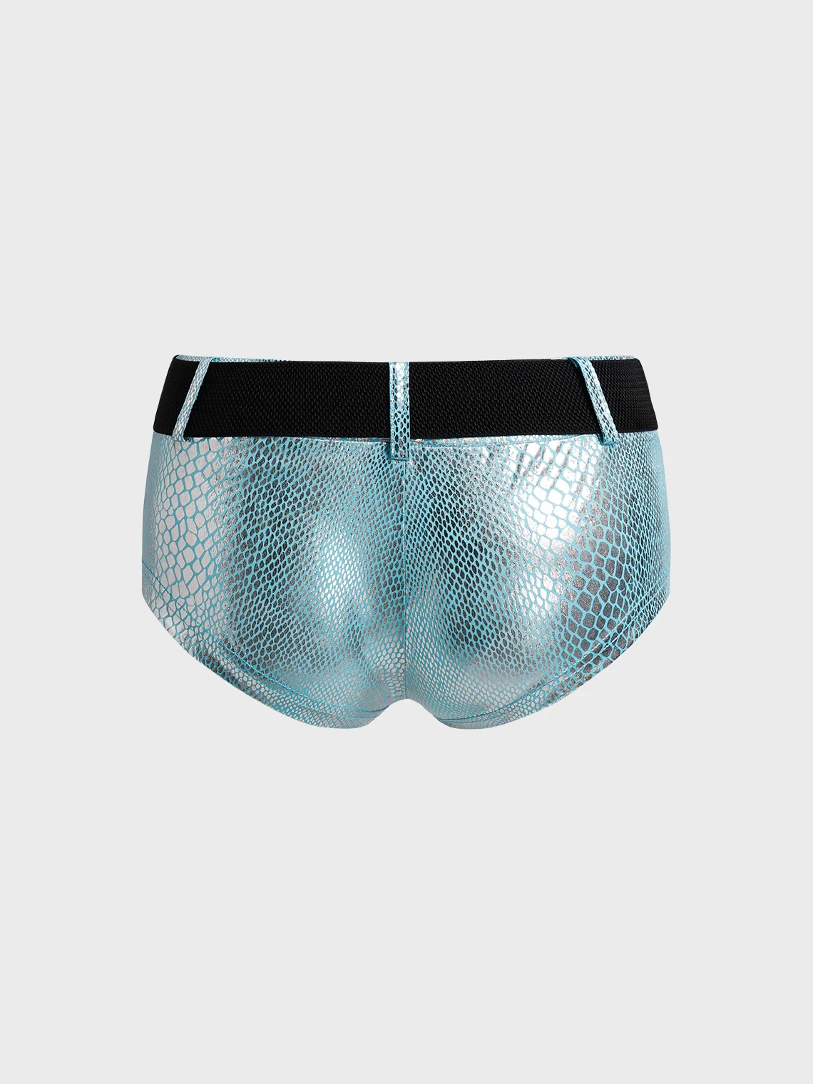 【Final Sale】Edgy Blue Belt Bottom Shorts