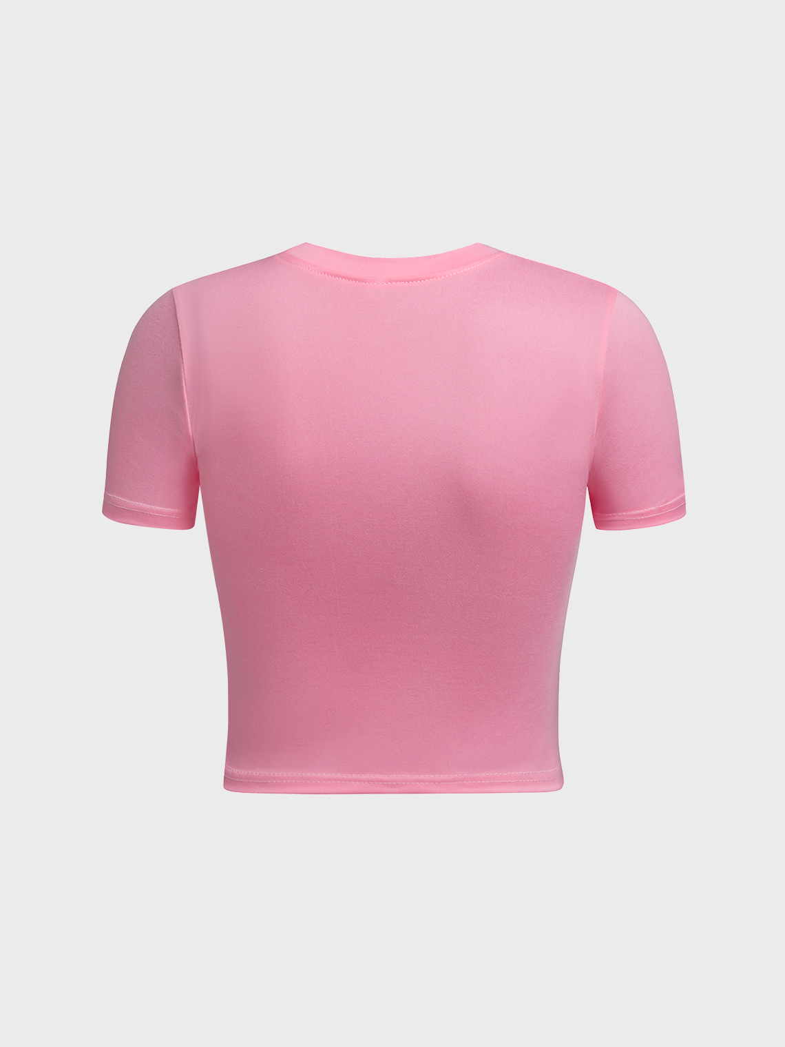 【Final Sale】Y2k Pink Graphic Basic Top T-Shirt