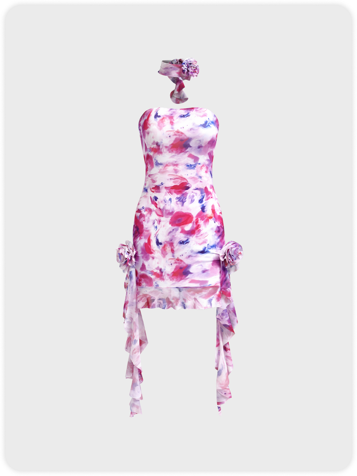 【Final Sale】Y2k Pink Dress Mini Dress