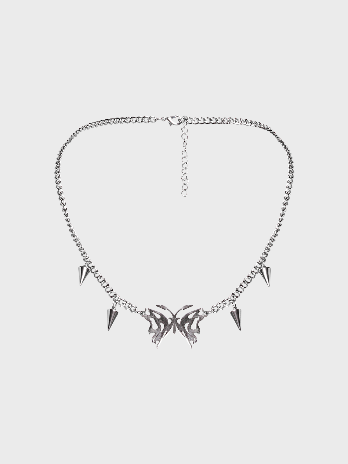 Punk Silver Accessory Statement  Necklaces