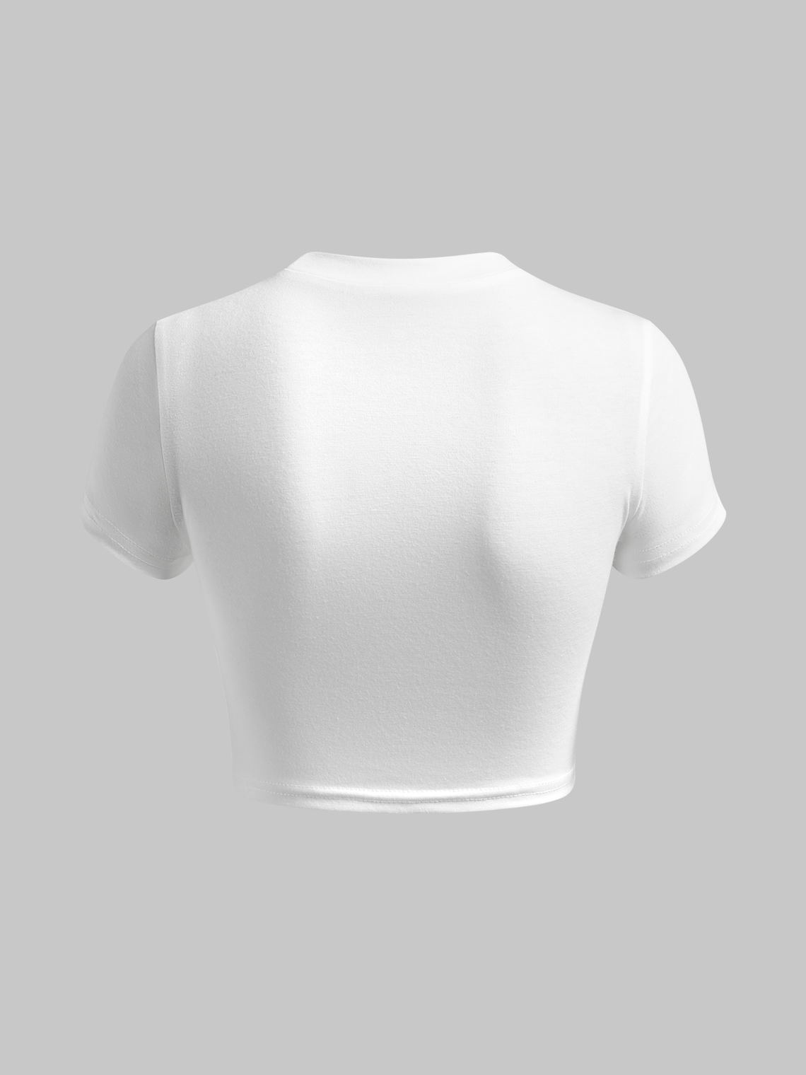 Y2k White Lext letters Basic Top T-Shirt