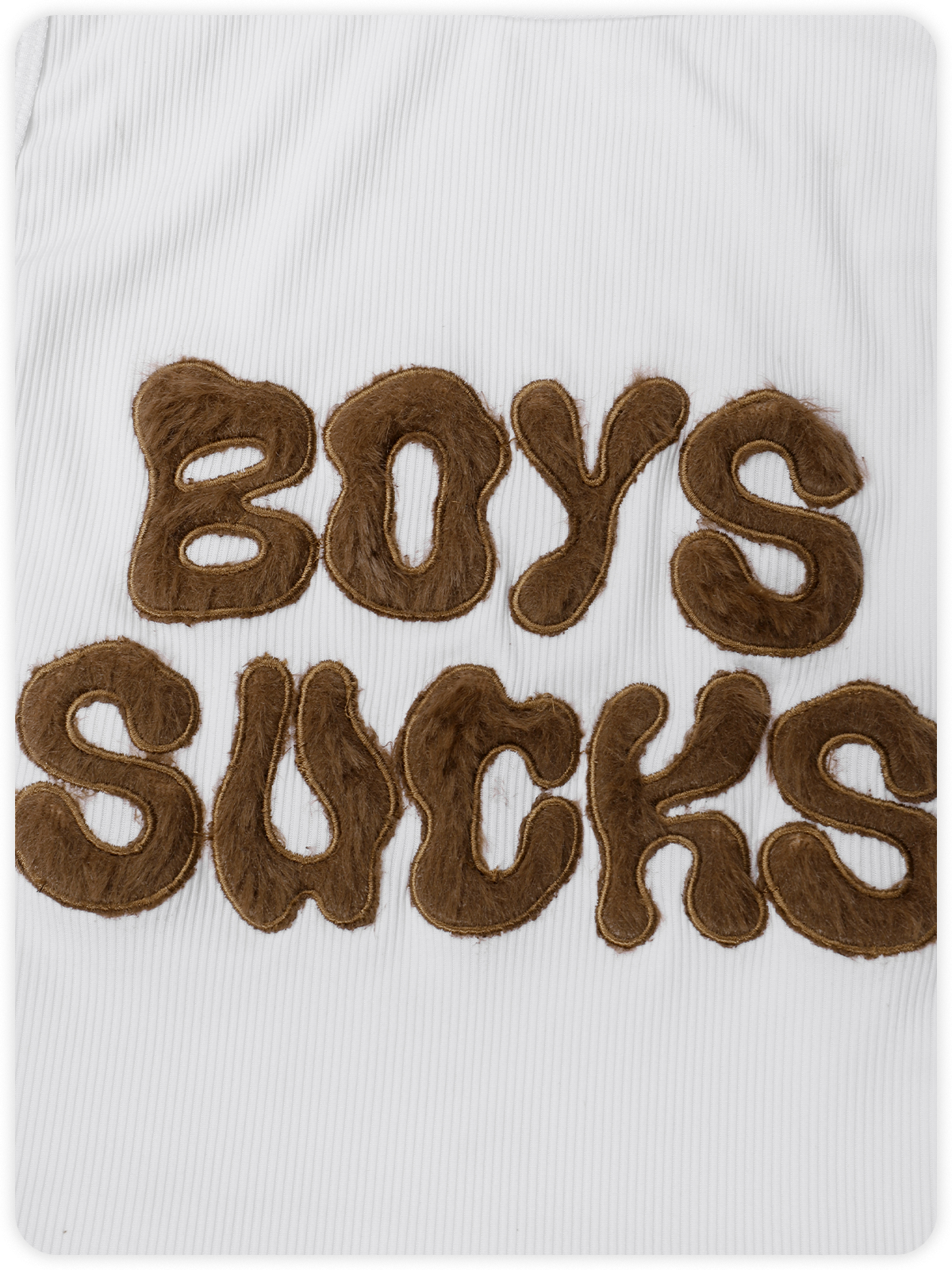 Y2K White Boys Letter Party Top Tank Top & Cami