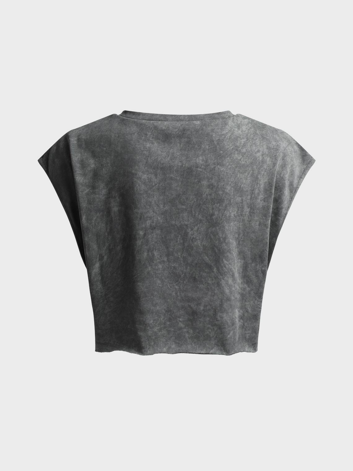 Street Gray Graphic Basic Top T-Shirt