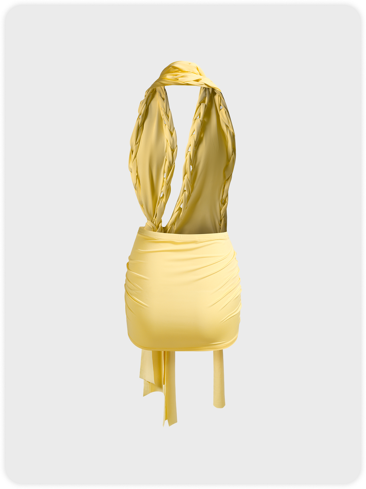 Y2k Asymmetrical design Cropped Dress Mini Dress