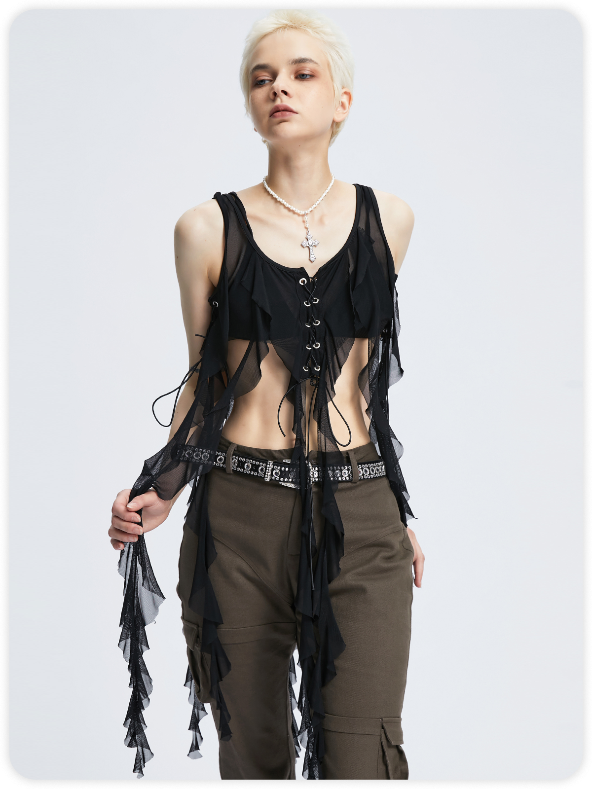 Y2k Black Top Tank Top & Cami