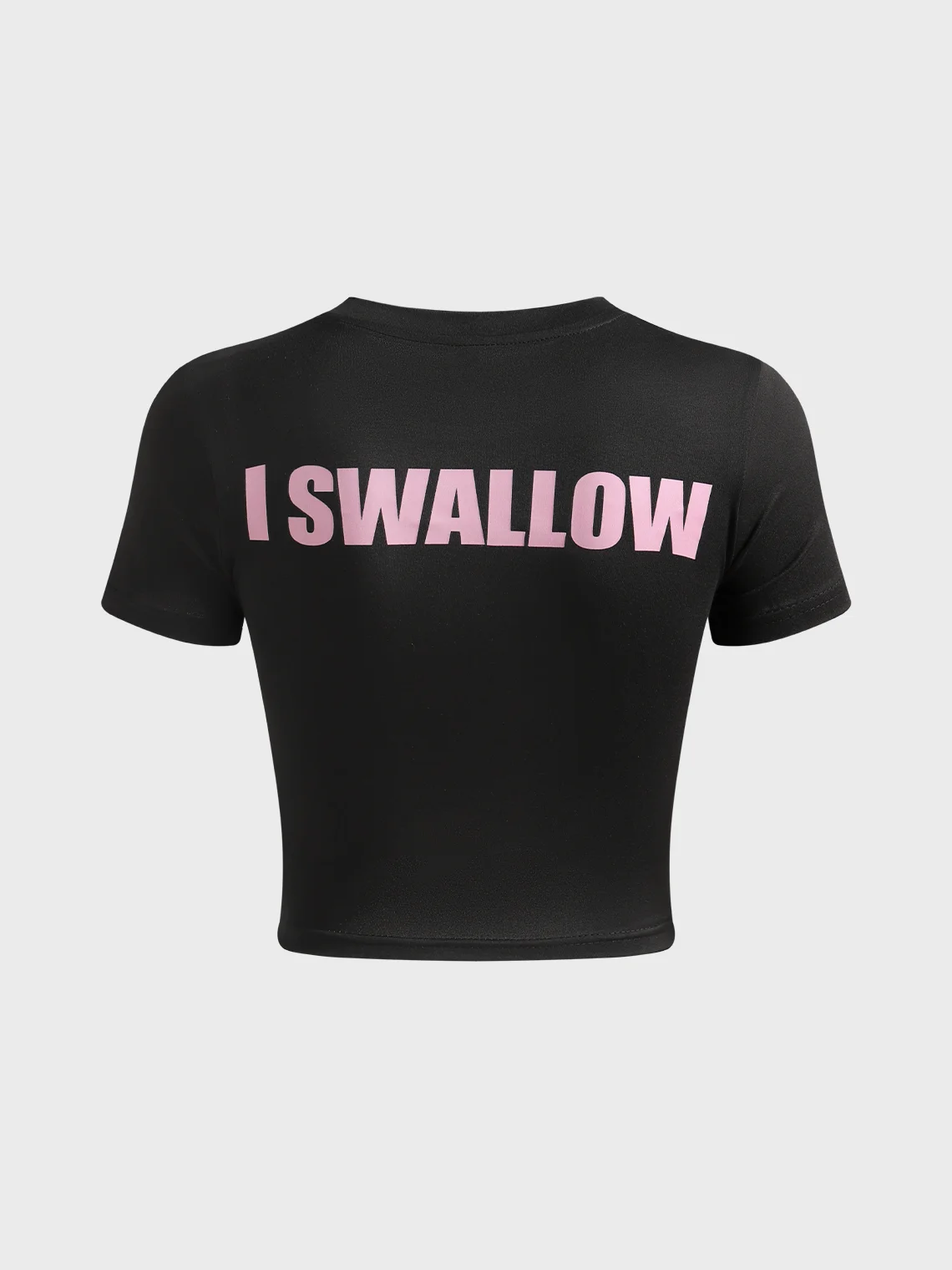 Crew Neck Text Letters Short Sleeve T-Shirt