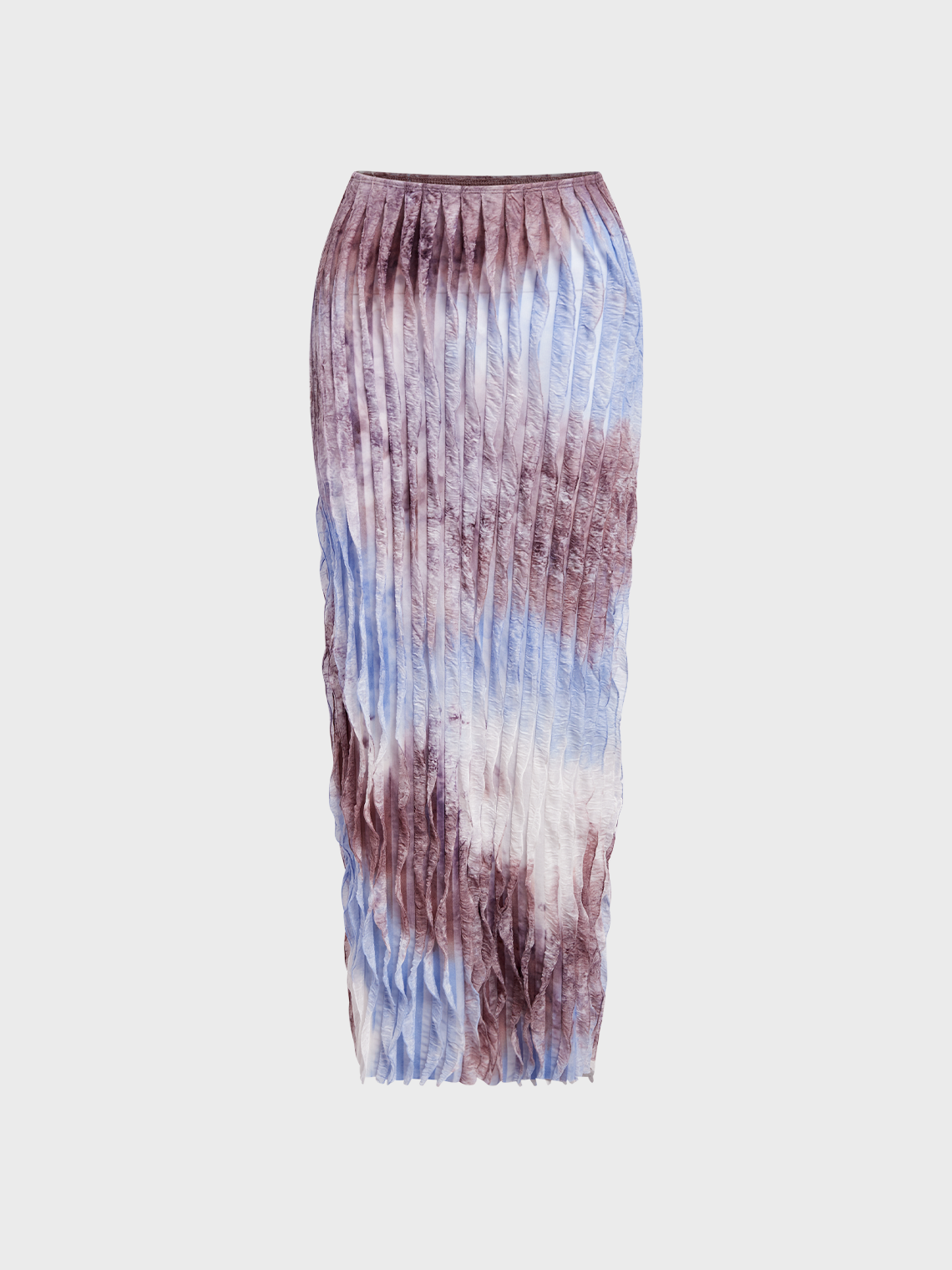 【Final Sale】Texture Fabric Tie Dye Top With Skirt Matching Set