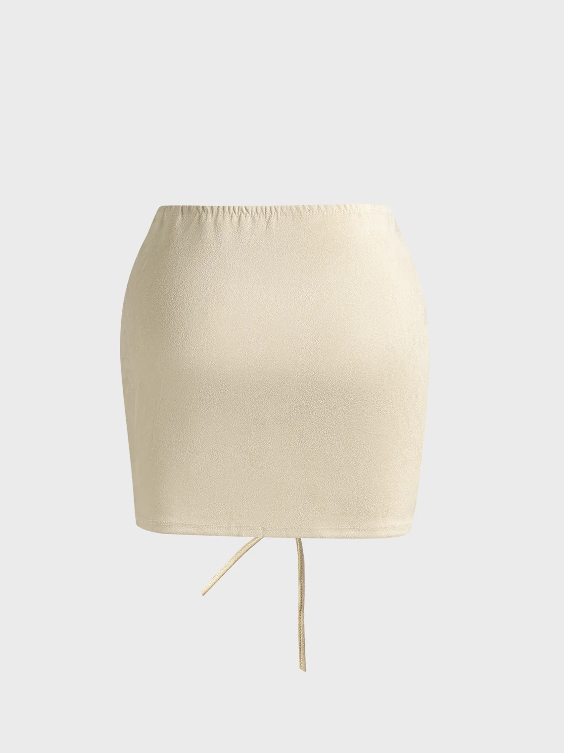 【Final Sale】Lace Up Plain Short Skirt