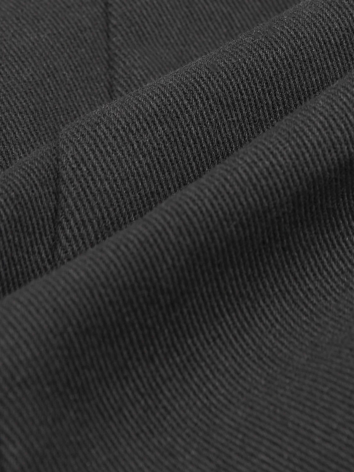 Cotton Metal Detail Zip Up Plain Short Skirt
