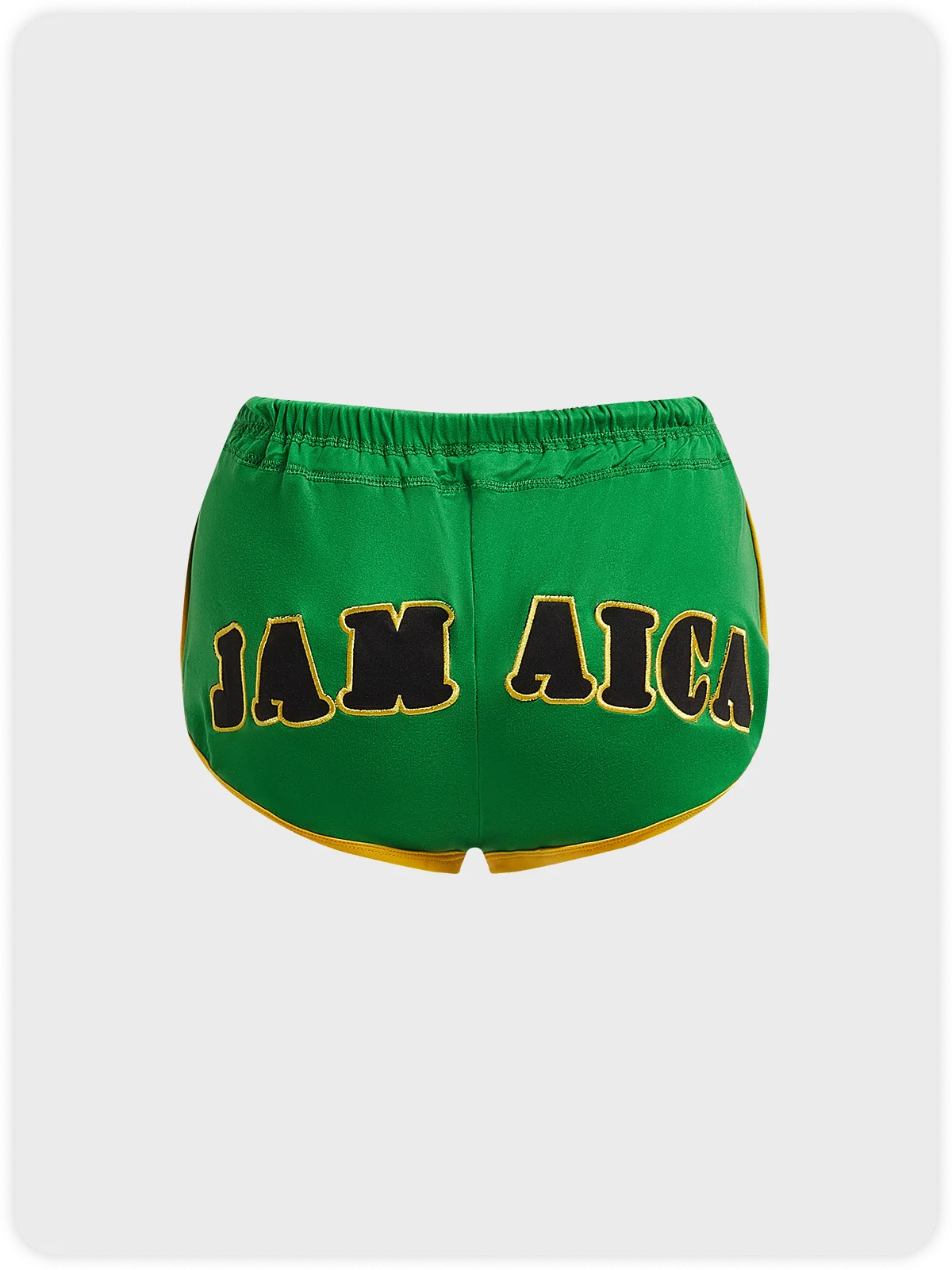 Jersey Jamaica Color Block Shorts