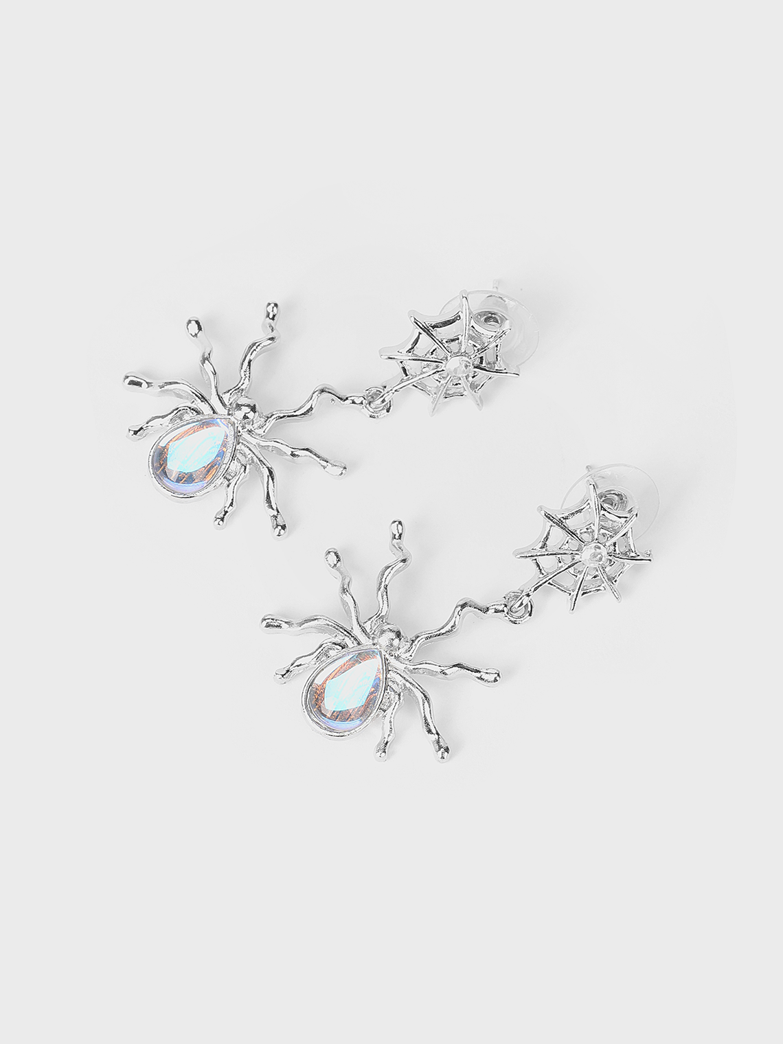 Metal Spider Pattern Earrings