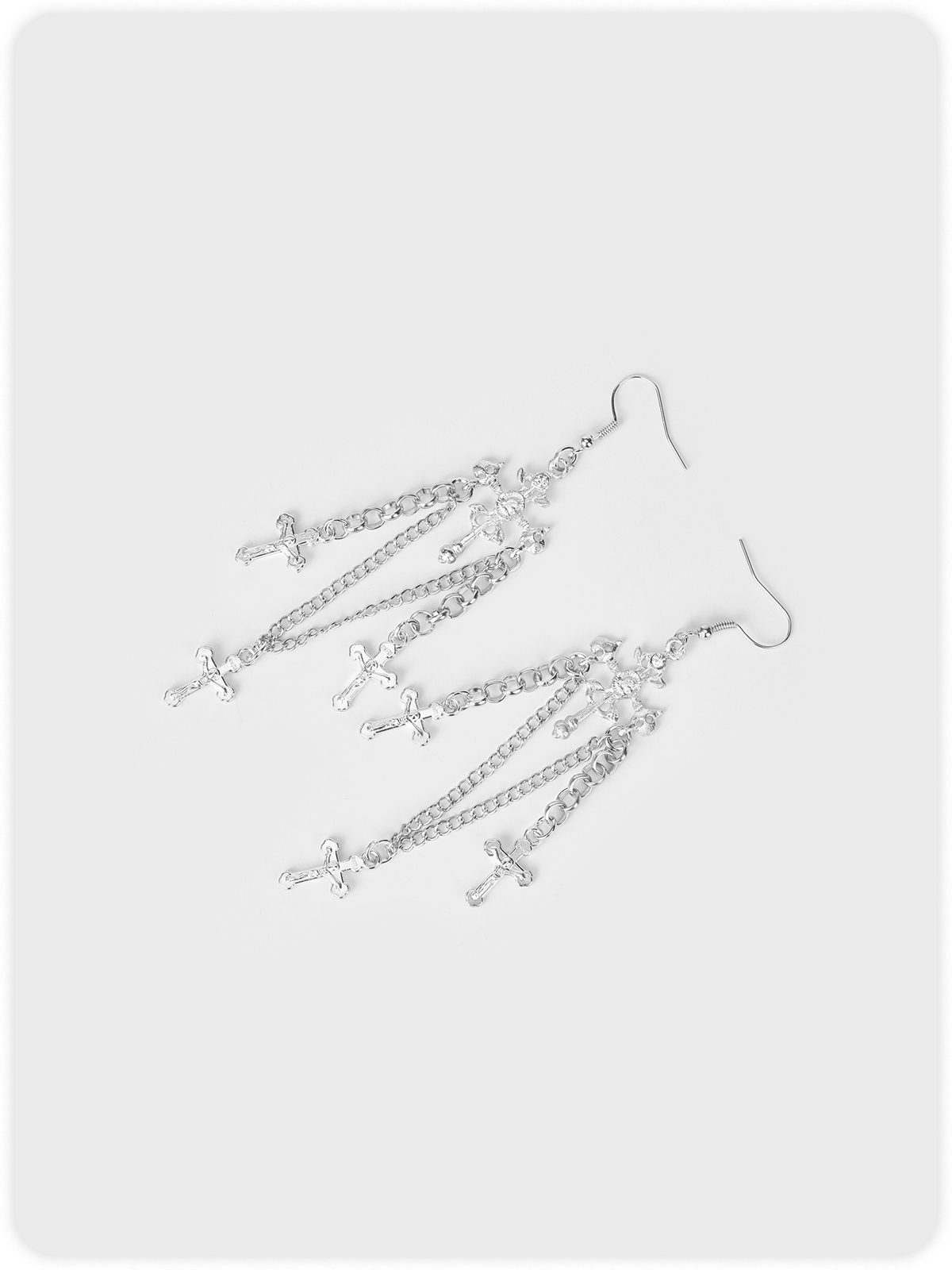 Metal Cross Earrings
