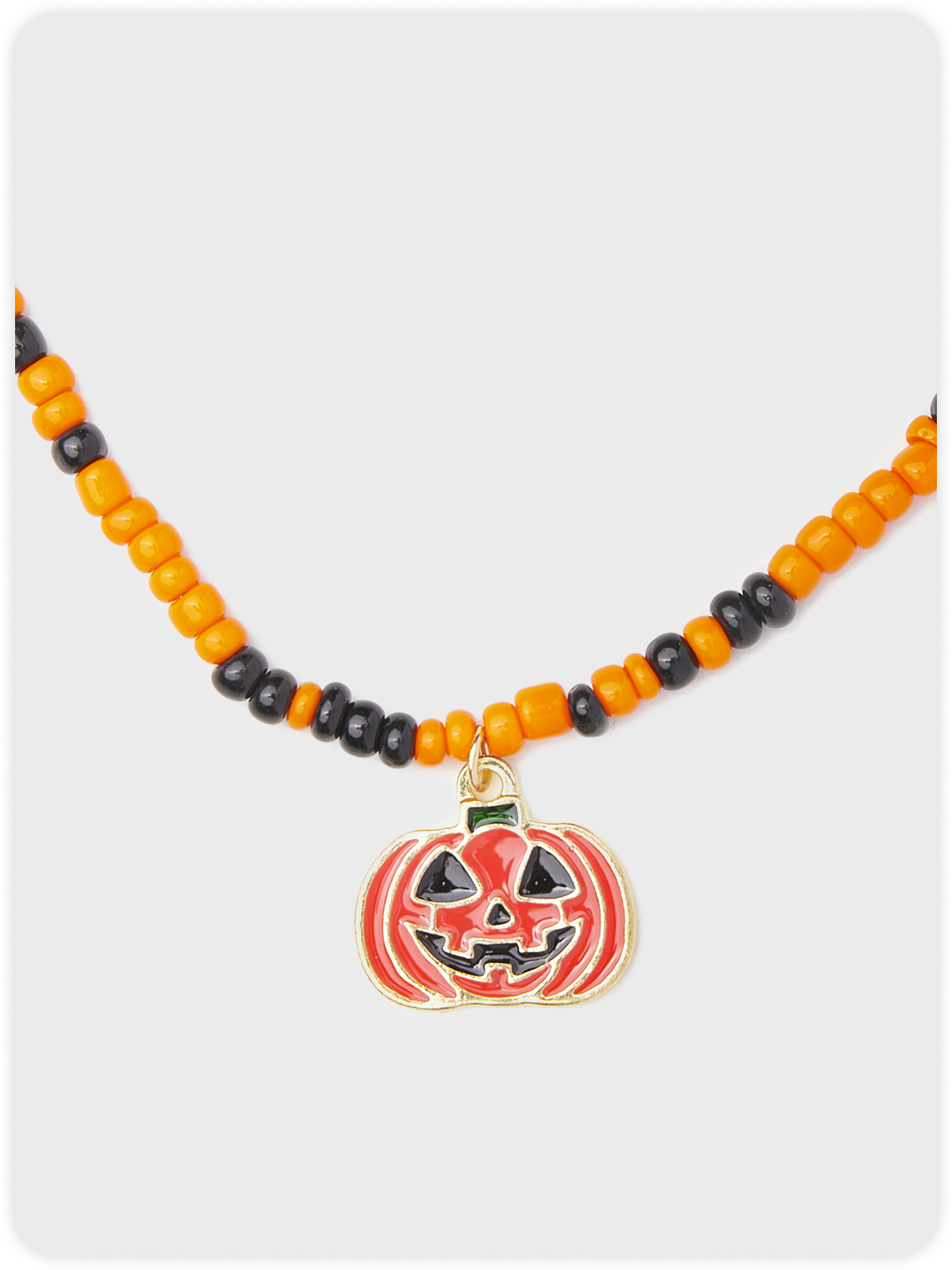 Halloween Metal Pumpkin Pattern Necklace