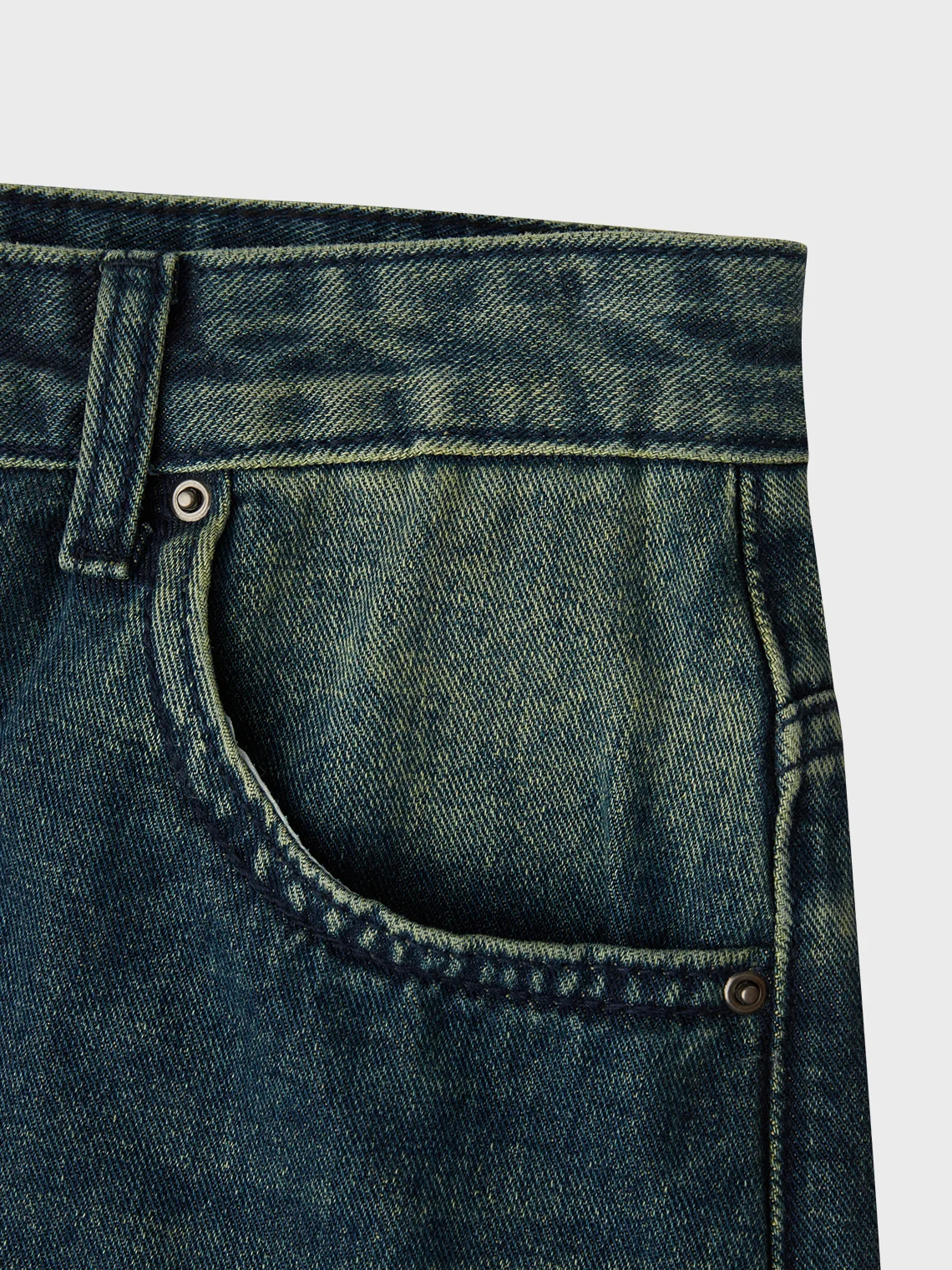【Final Sale】Denim Unisex Plain Straight Jeans