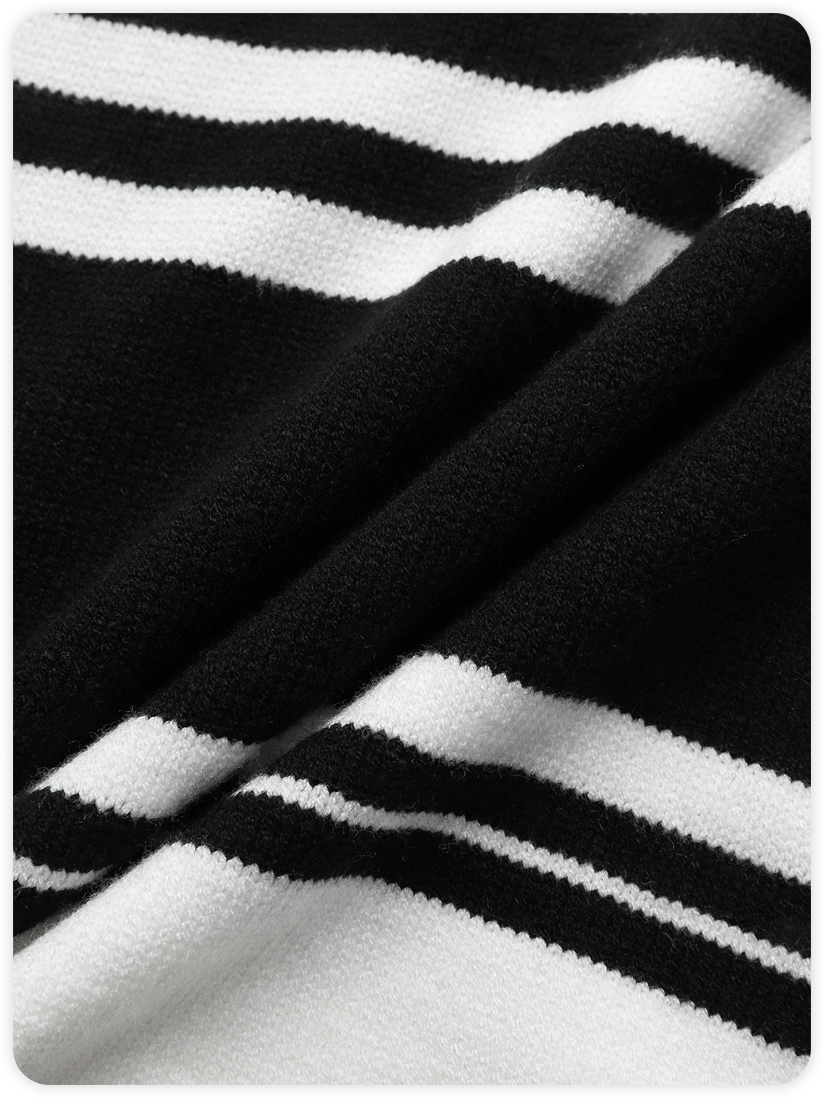 Backless Design Crew Neck Striped Long Sleeve Short Dress