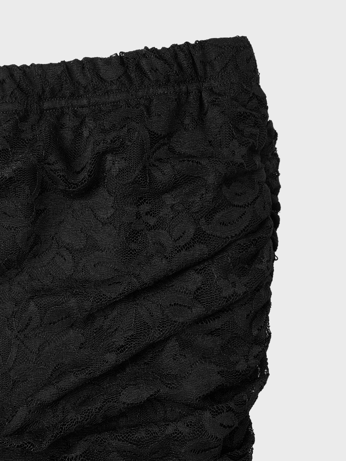 Double Layer Lace Plain Bell-Bottomtrousers Pants