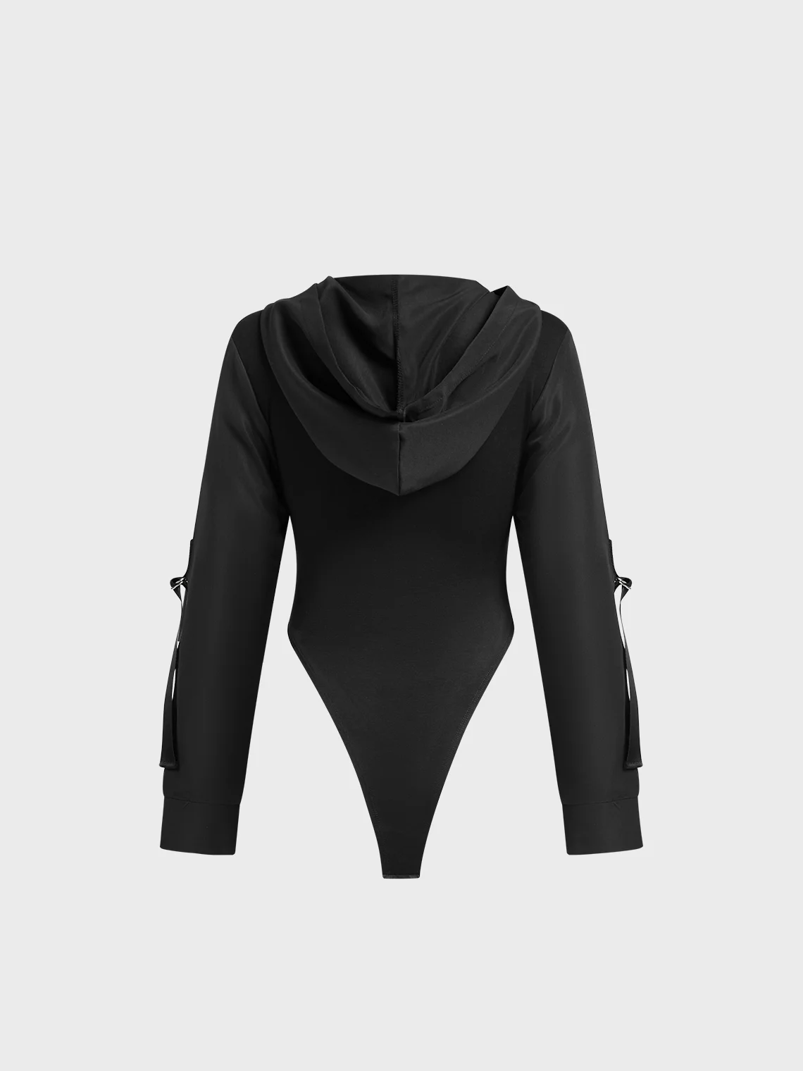 【Final Sale】Hoodie Color Block Long Sleeve Bodysuit