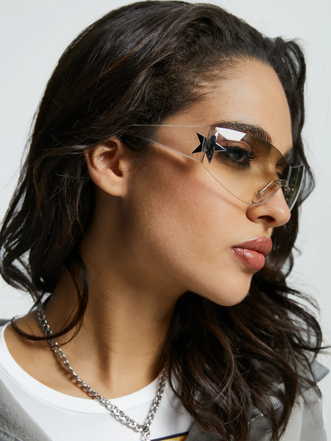 Multi-Color Rimless Fashion Glasses with Box
