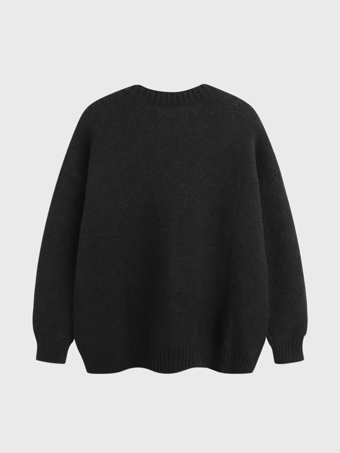【Final Sale】Crew Neck Cartoon Long Sleeve Sweater