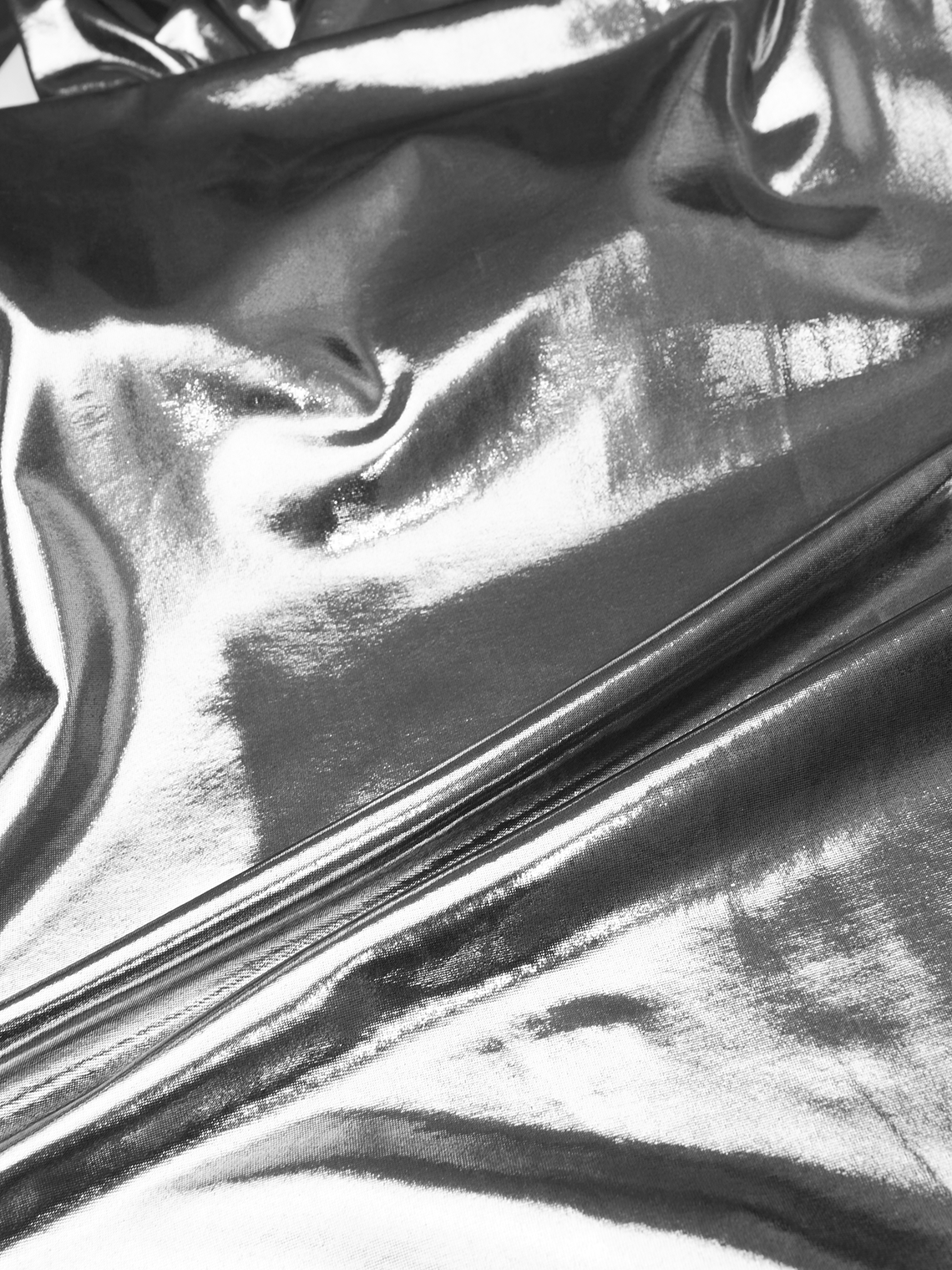 Metallic Cut Out Strapless Plain Tube Short Dress