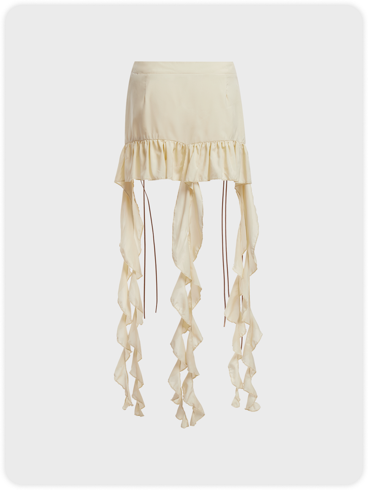 Ruffles Plain Short Skirt