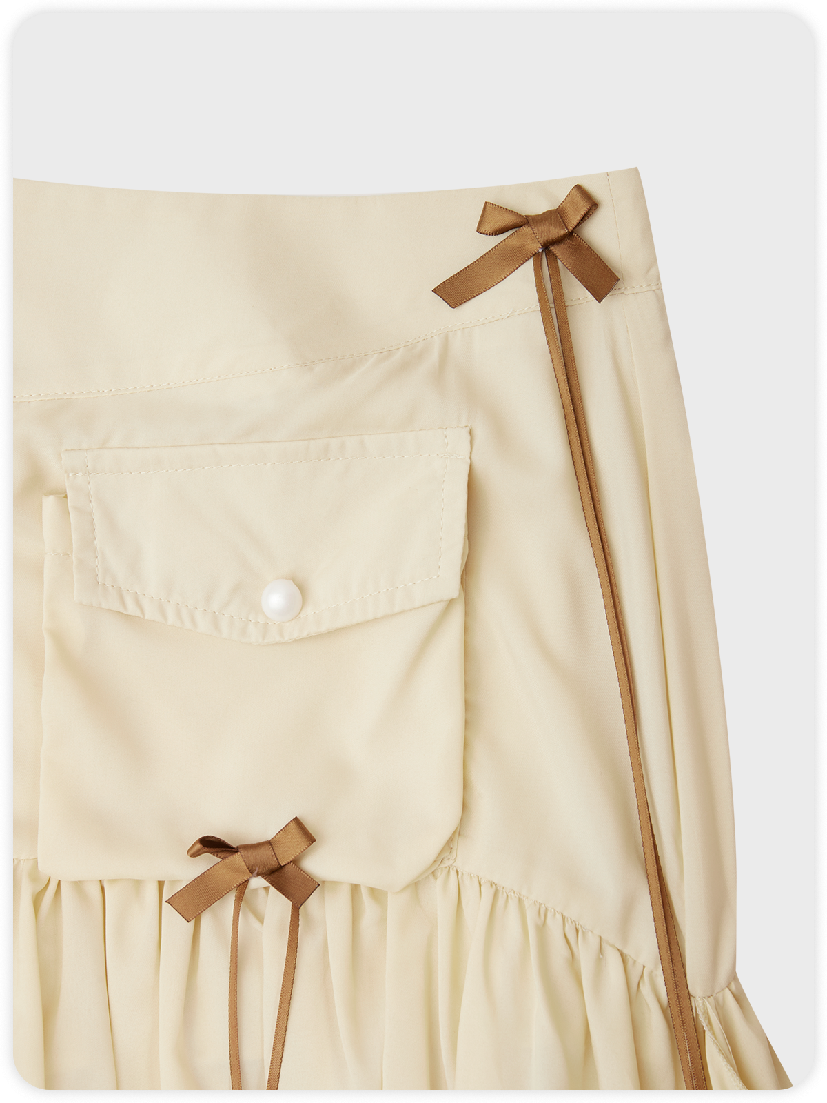 Ruffles Plain Short Skirt