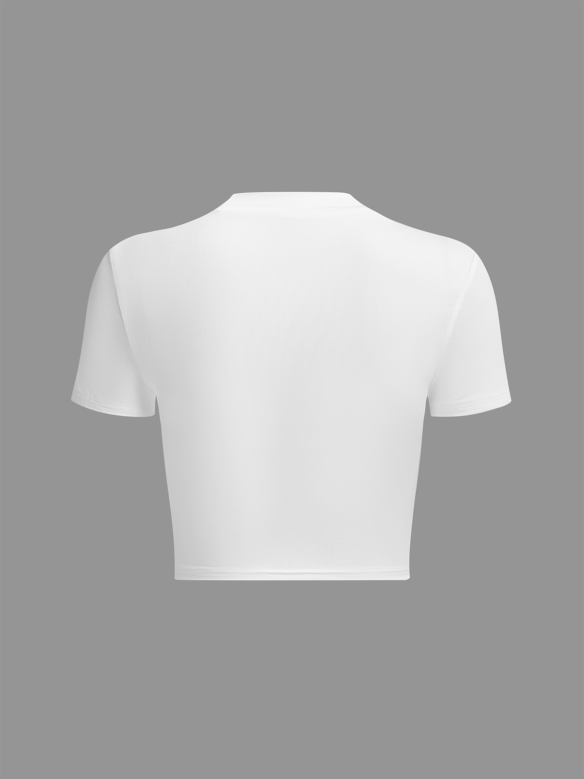 Crew Neck Plain Short Sleeve T-shirt