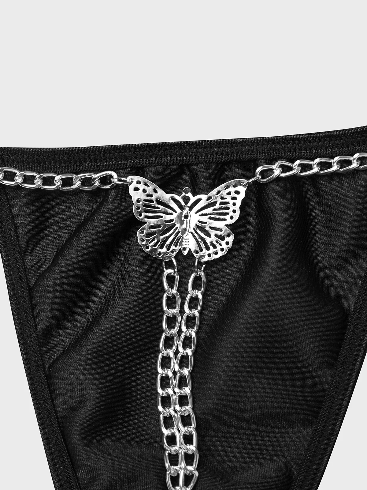Alloy hollow butterfly fitting with thong connection