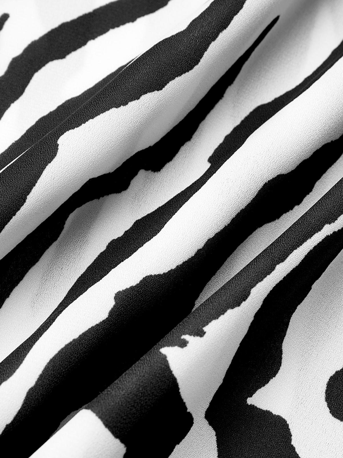 Backless Side Slit Halter Zebra Sleeveless Maxi Dress