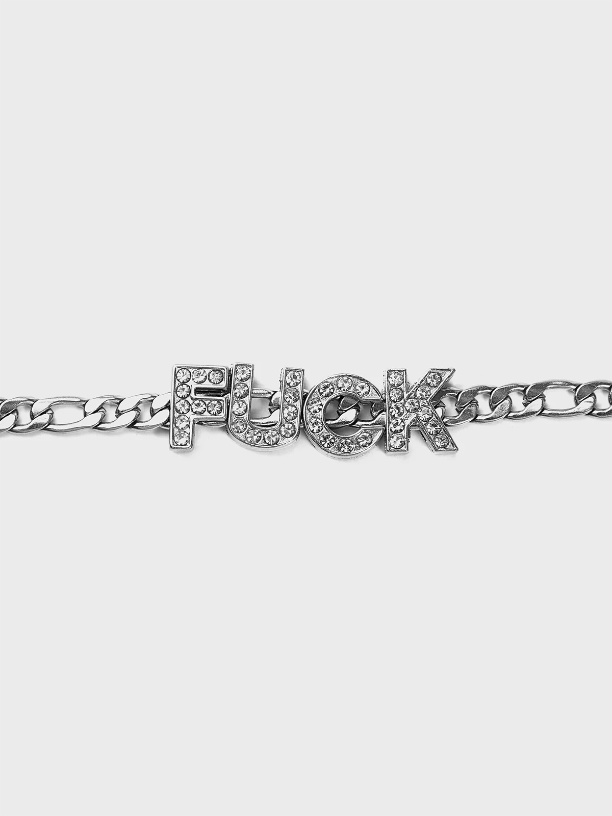 Metal Text Letters Necklace