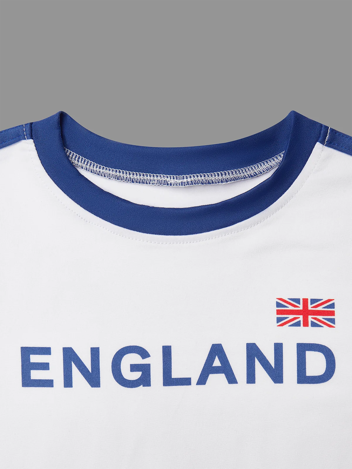 England Crew Neck Text Letters Short Sleeve T-shirt