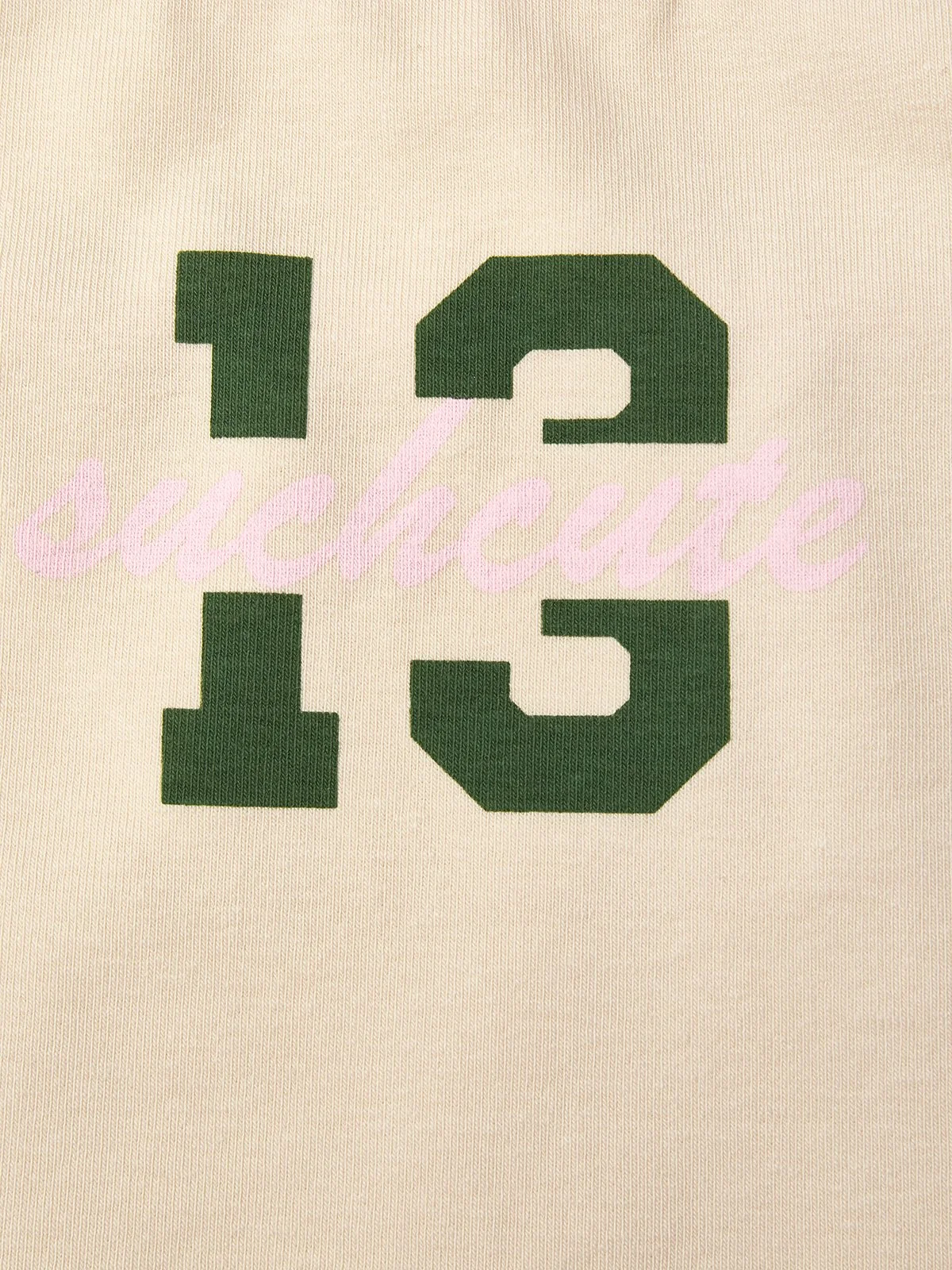 Jersey Text Letters Top With Skirt Two-Piece Set