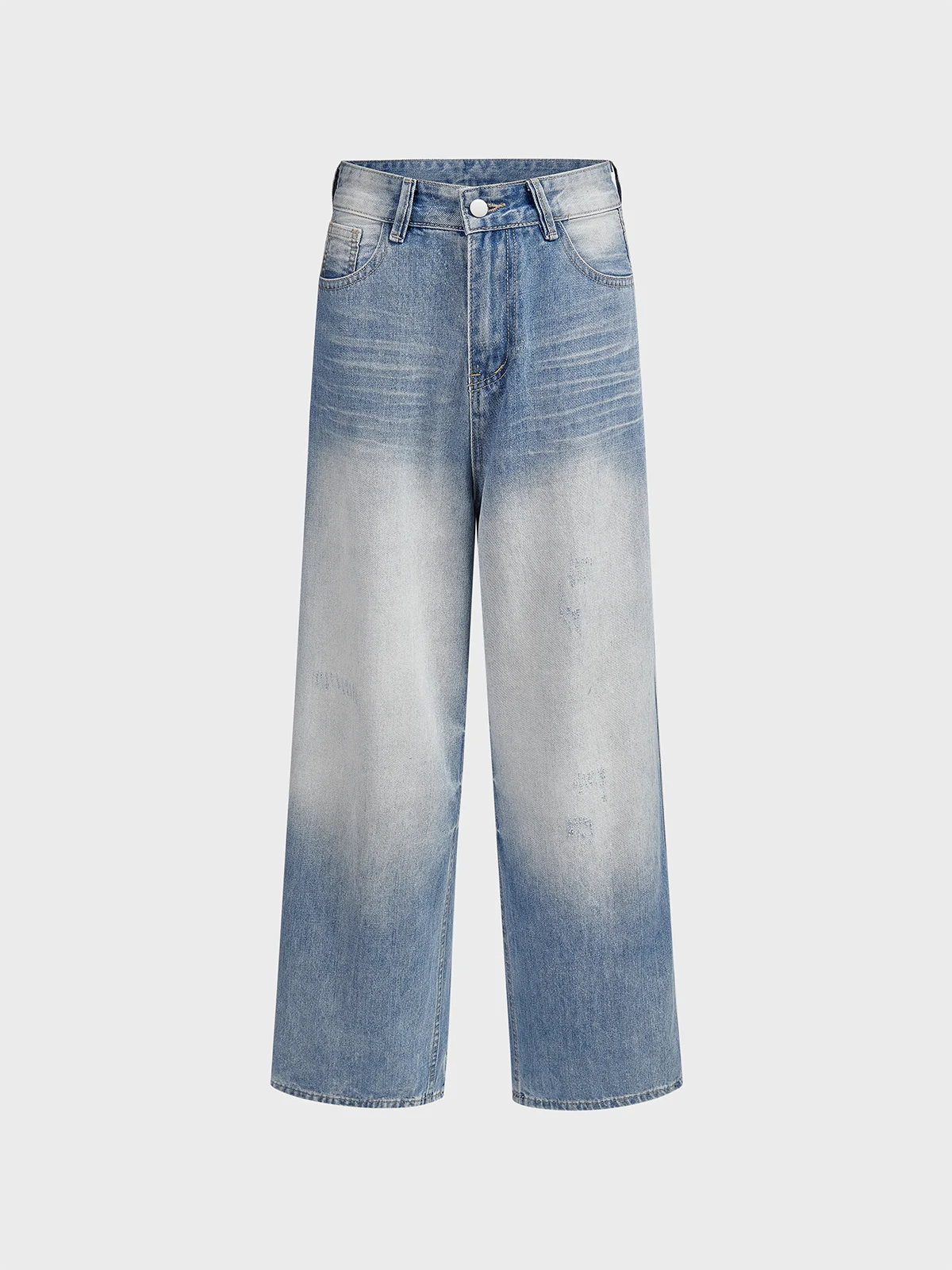 Denim Ombre Straight Pants Jeans