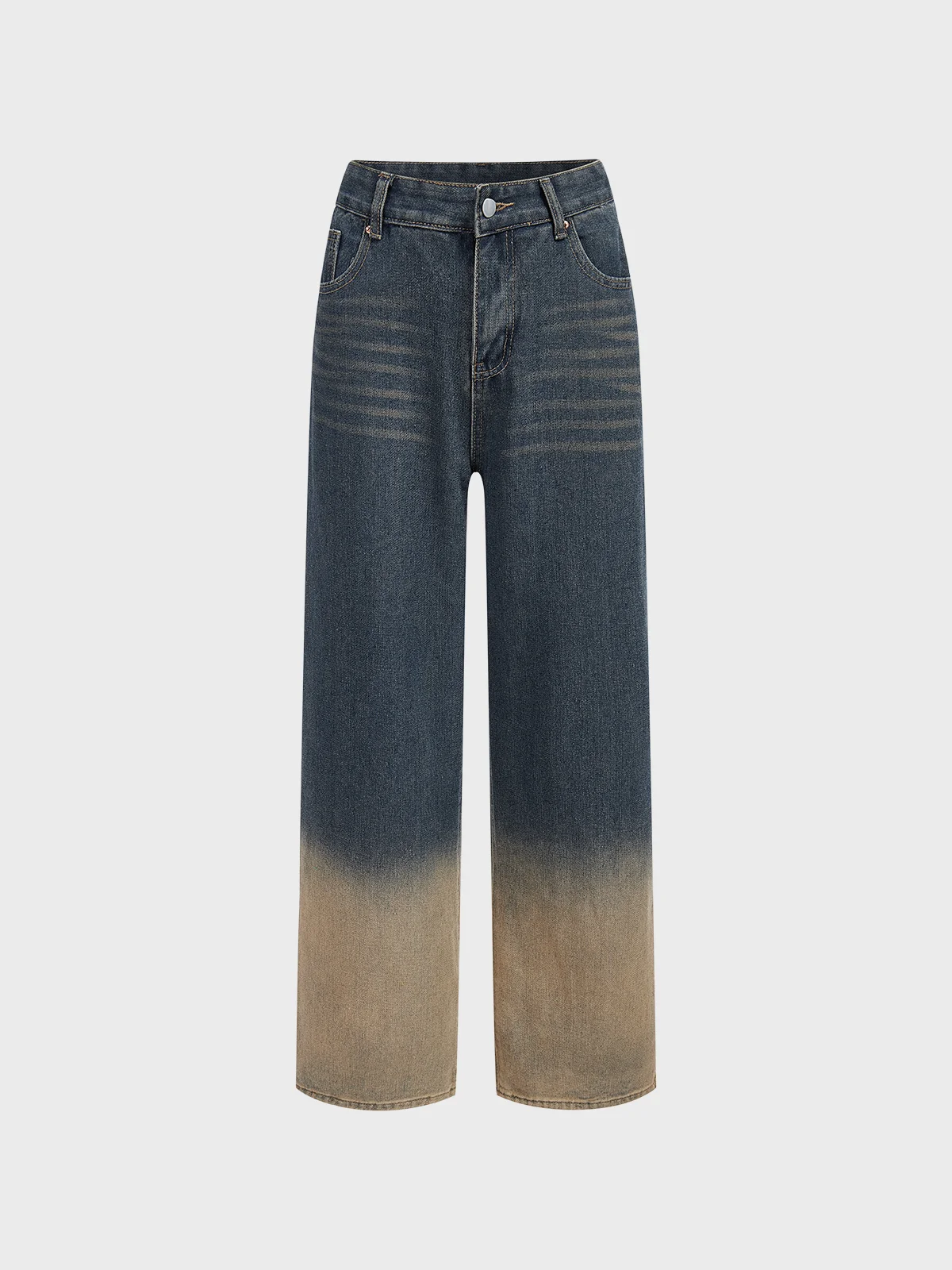 Denim Ombre Straight Pants Jeans