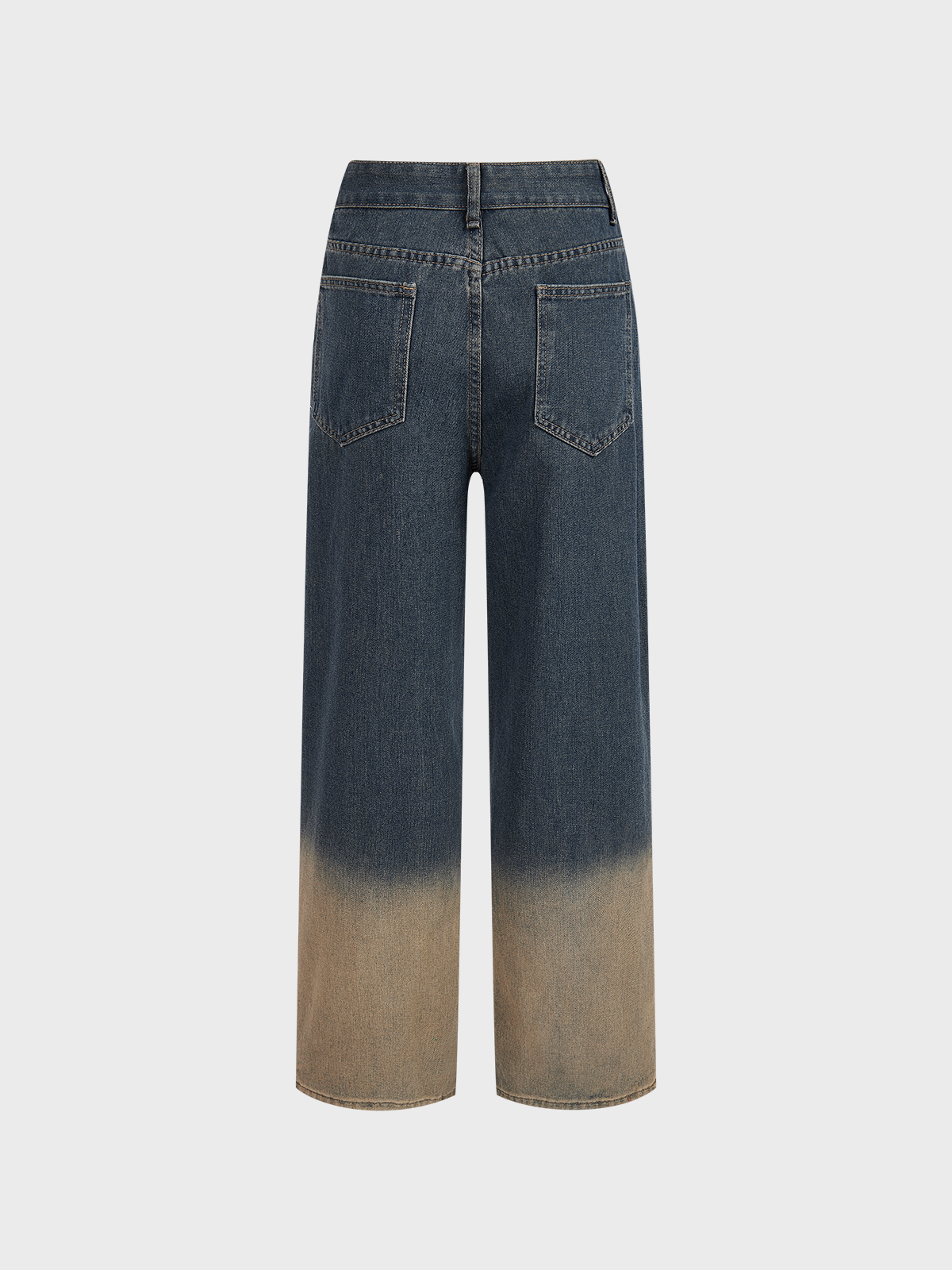 Denim Ombre Straight Pants Jeans