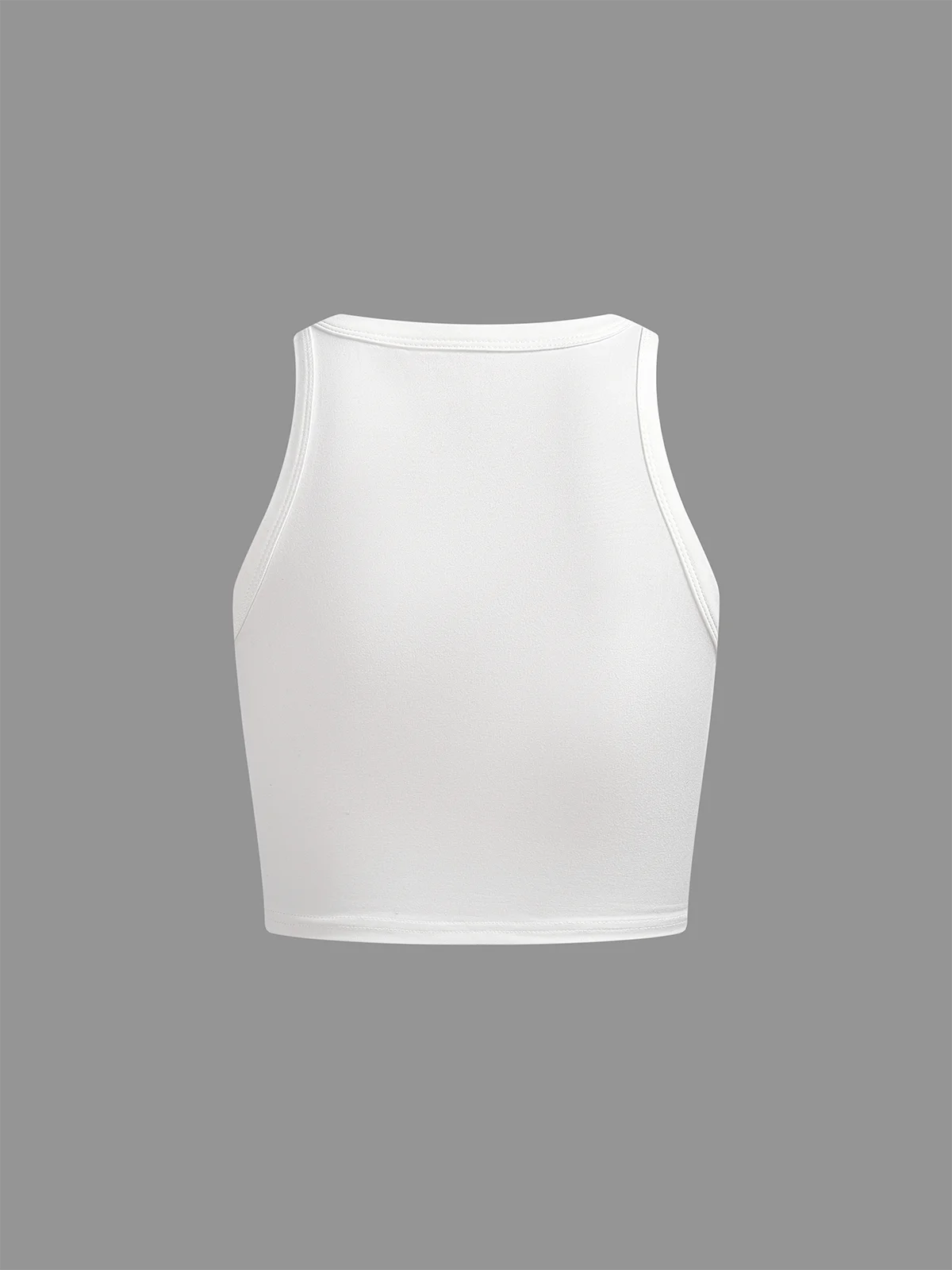 Jersey Crew Neck Fruit Tank Top