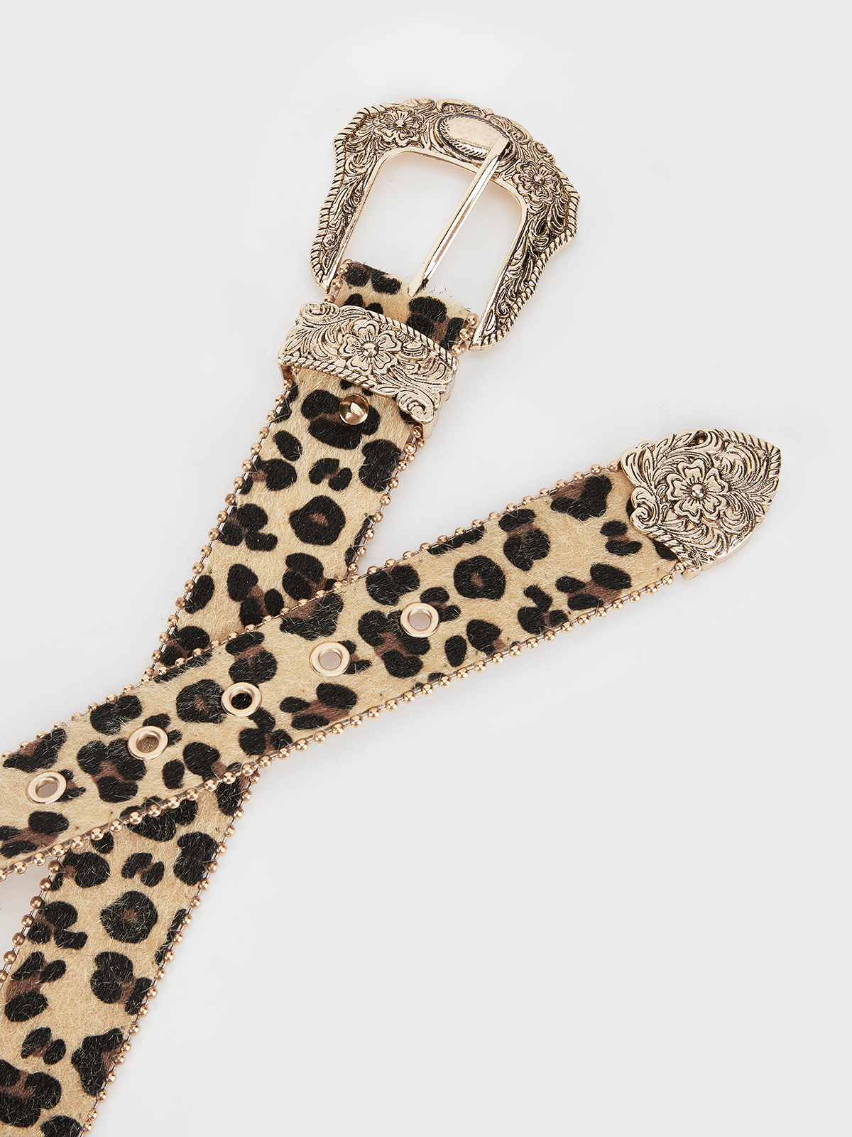 Metal Leopard Belt