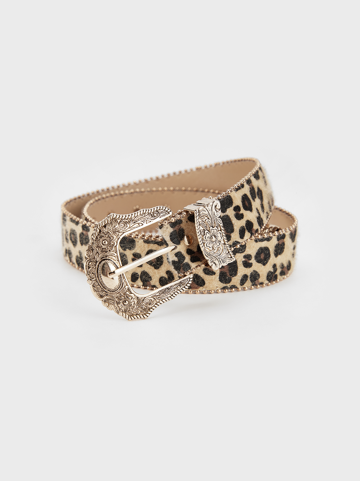 Metal Leopard Belt