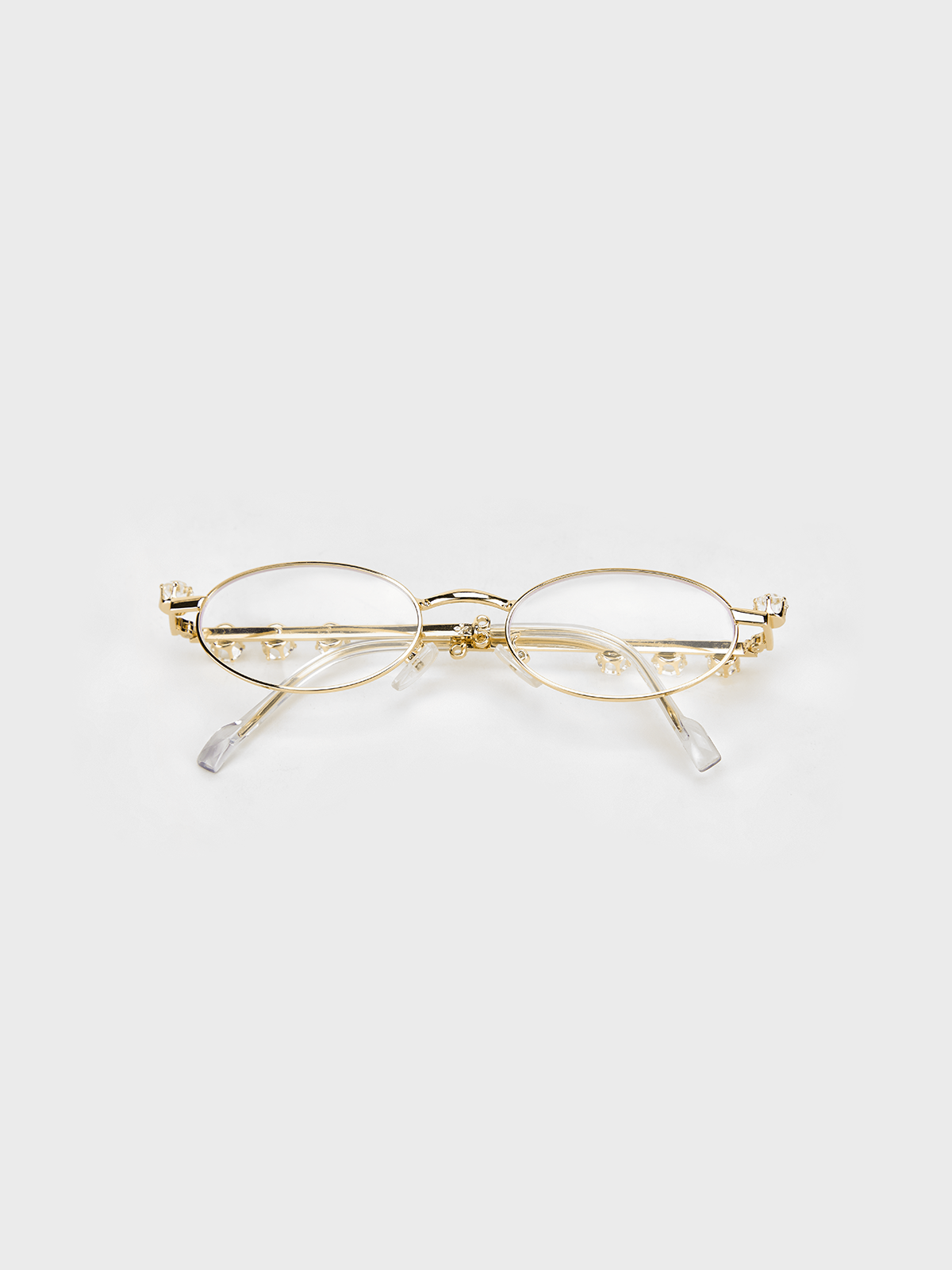 Metal Metal Frame Plain Glasses & Eyewear Accessory