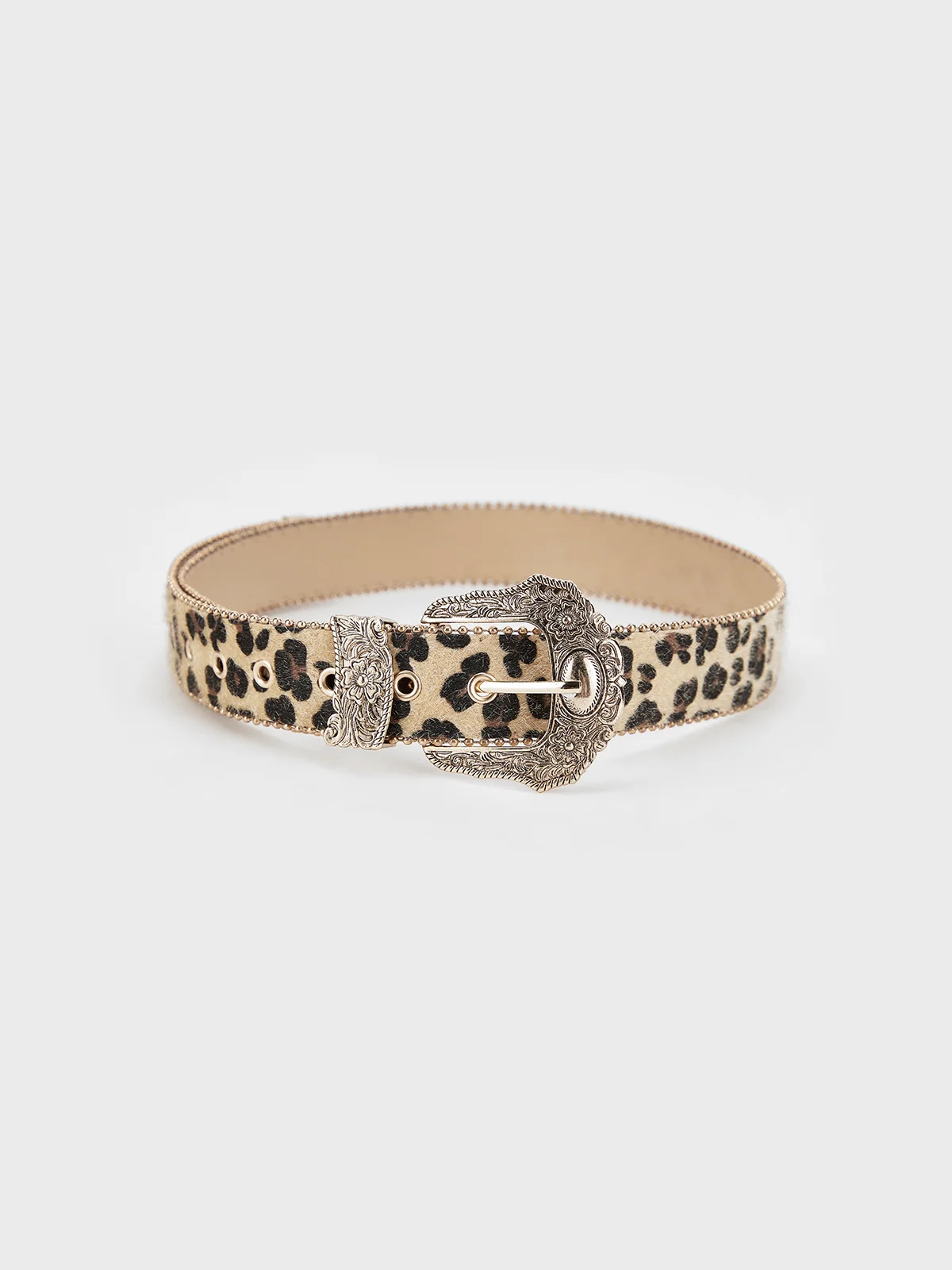 Metal Leopard Belt