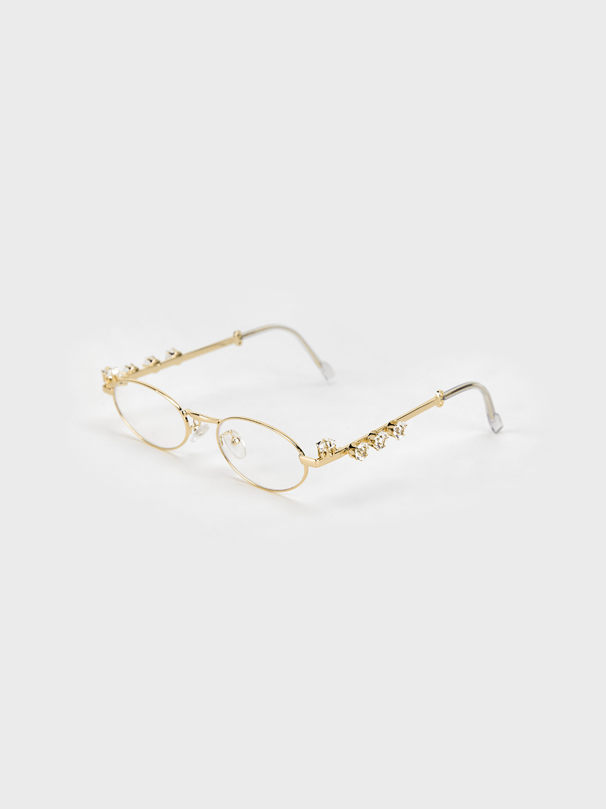 Metal Metal Frame Plain Glasses & Eyewear Accessory