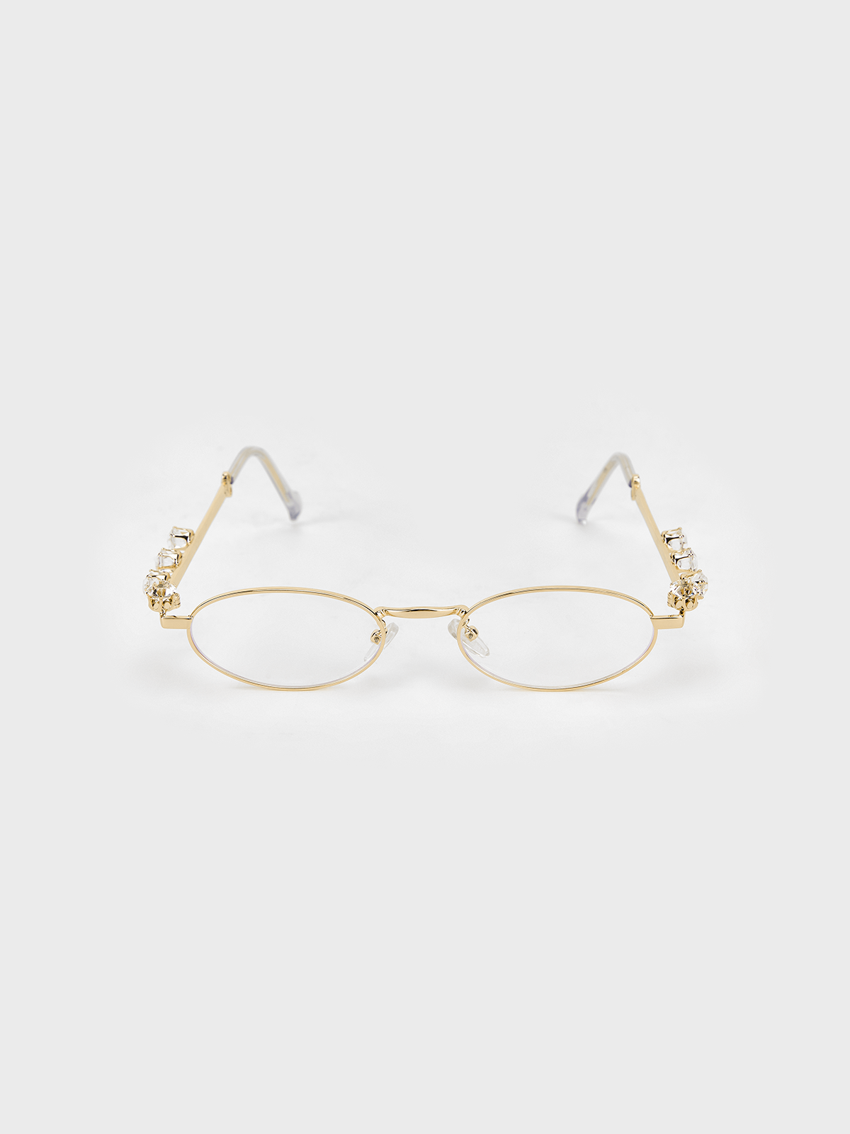 Metal Metal Frame Plain Glasses & Eyewear Accessory