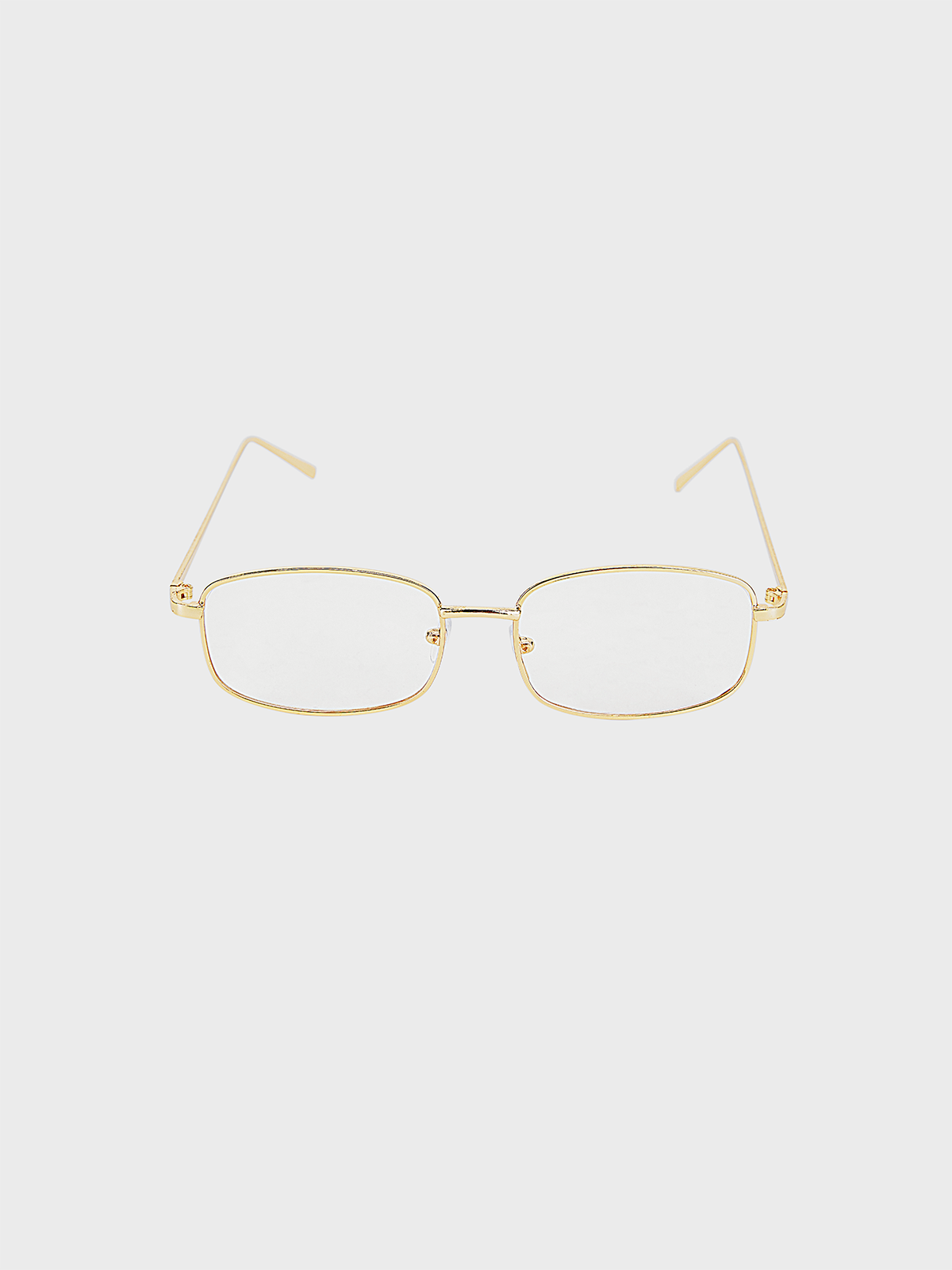 Metal Metal Frame Plain Glasses & Eyewear Accessory